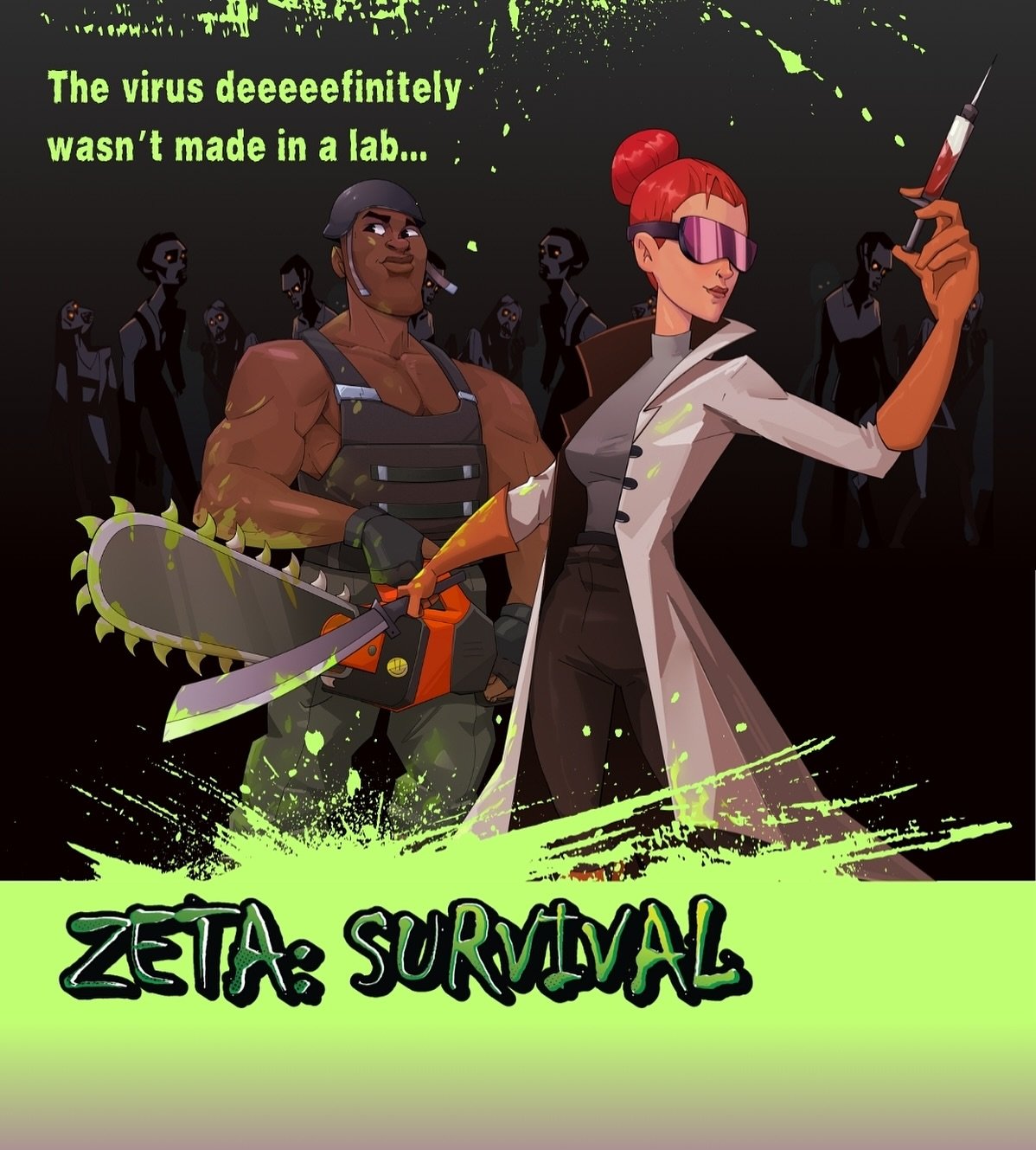 Meet Dr. E &mdash; brilliant and little batsh*t&hellip;
Did she create the virus? Who knows. 
Just don&rsquo;t ask what&rsquo;s in the syringe&hellip; 

#ZetaSurvival #zombie #zombiecards #behindthescenes #cardgame #cardgames #newcardgames #newgame&n