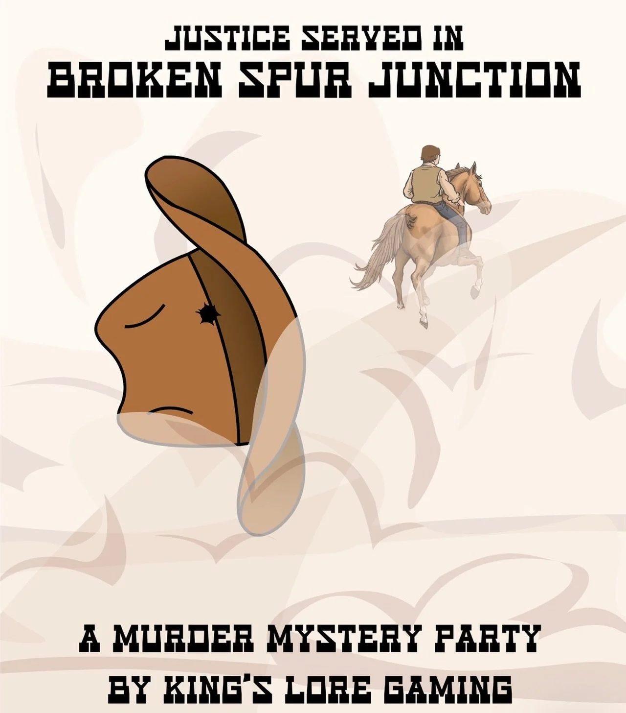 🎆Coming soon! A new murder mystery experience by Kings Lore Gaming!

🤠 The town of Broken Spur is rocked by not one, but TWO murders. As the world around Broken Spur advances with new oil and railroad technologies, the townsfolk are burdened with d