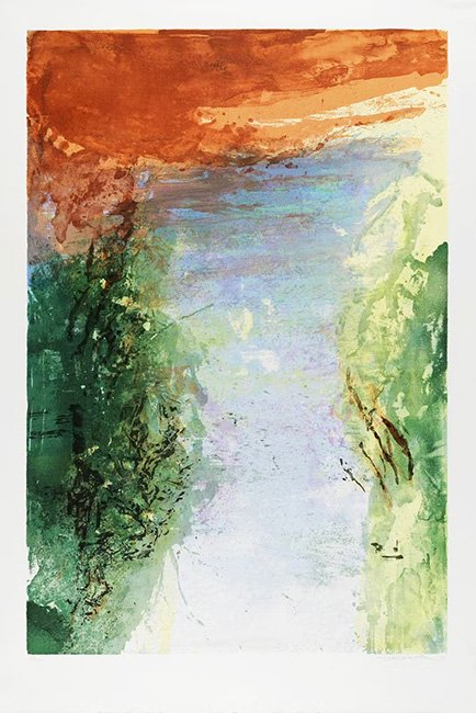 ZAO WOU-KI original lithograph signed