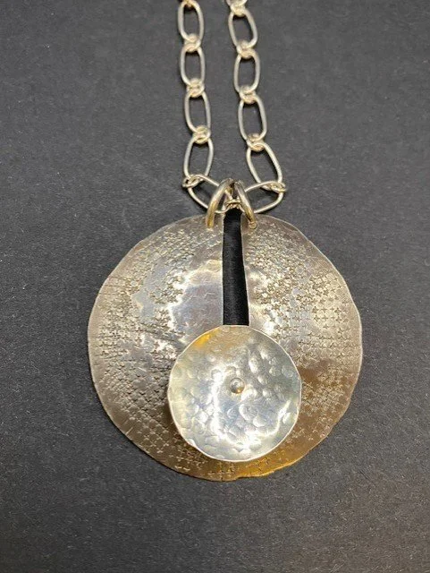 $185 | Pendant: Oxidized Sterling Silver