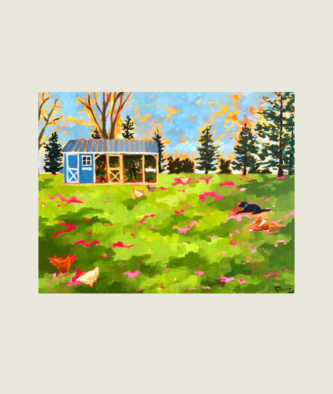 "Backyard Commission", 2025
Oil on Wood Panel (Sold)