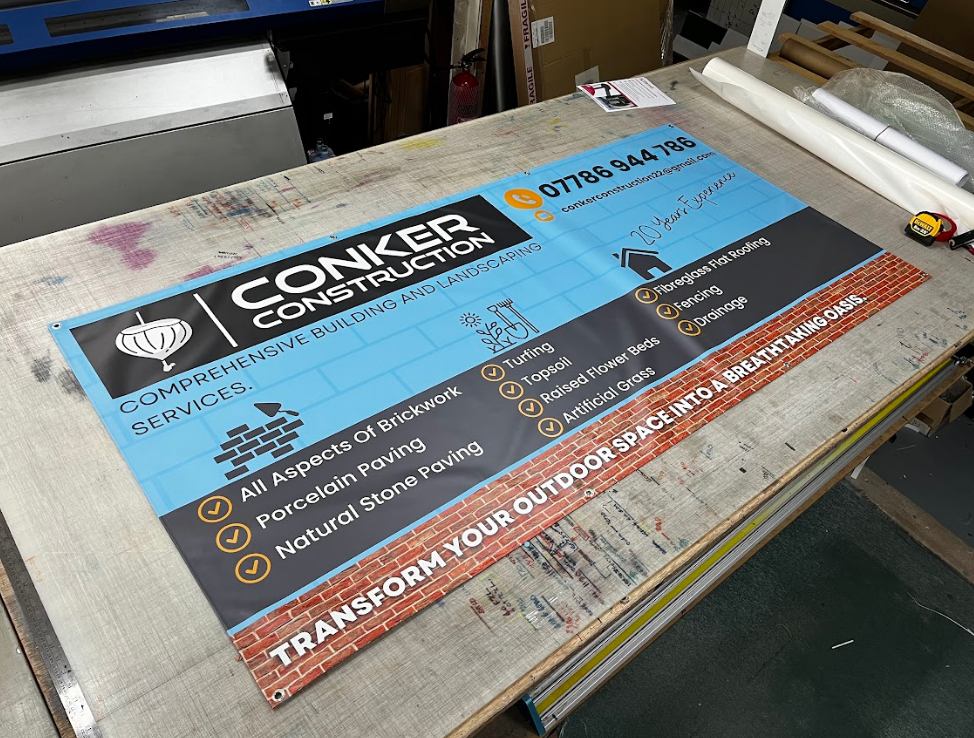 Construction PVC Banner, Faringdon, Oxfordshire