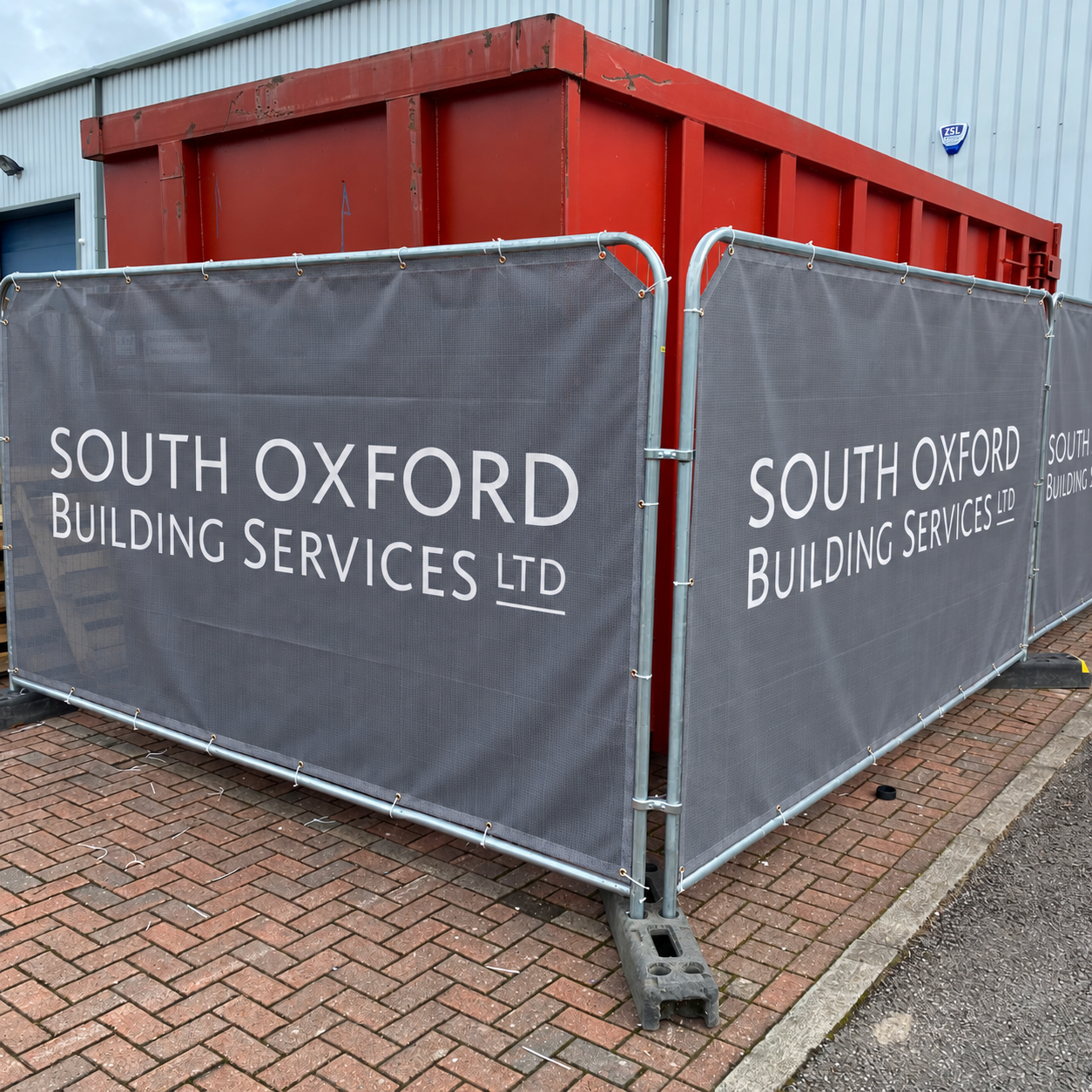 Heras fence banners & mesh