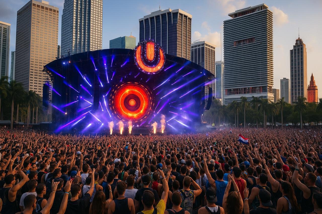 What is the big music festival in Miami? 