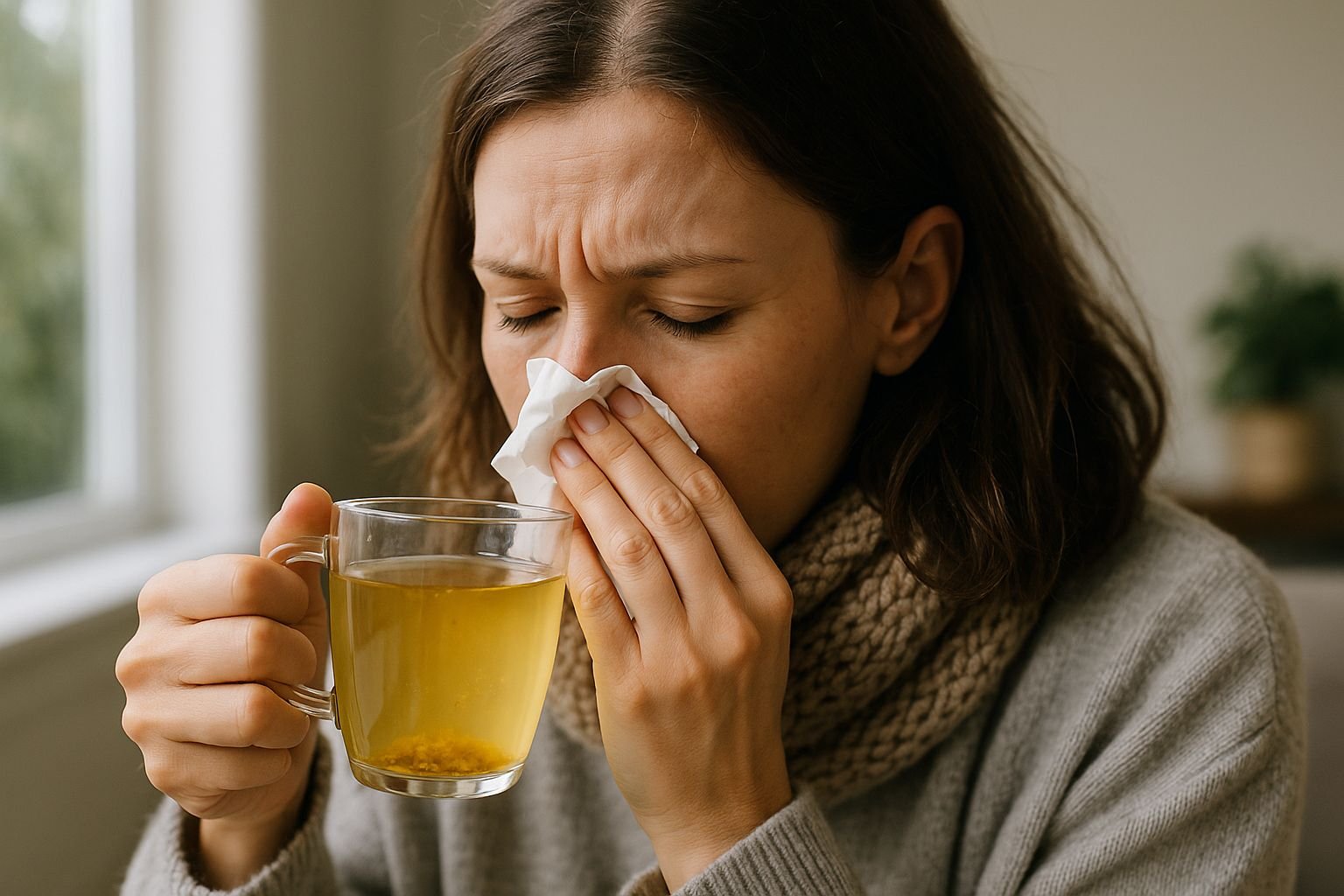 What can I drink to stop allergies?