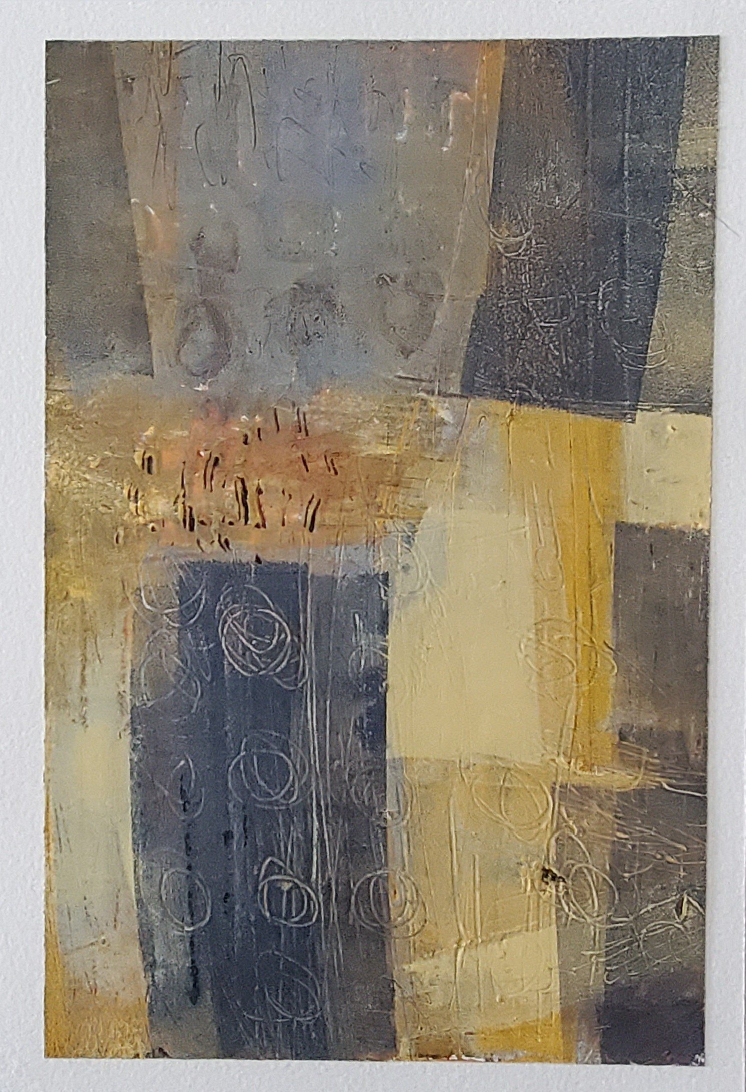 oil/cold wax on paper, 2024