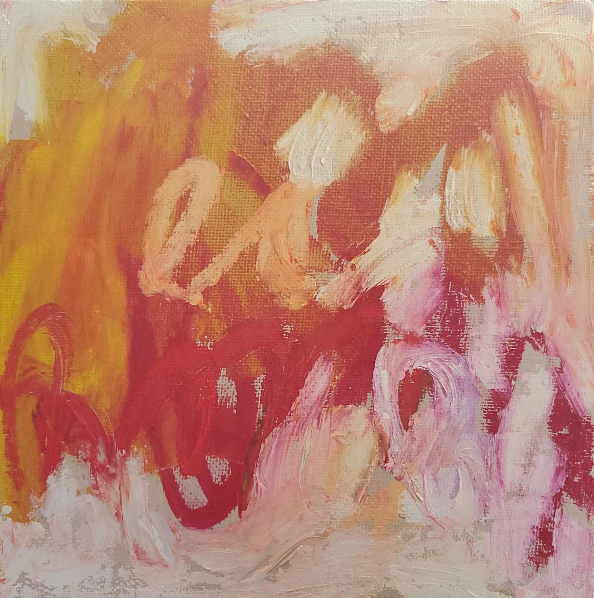 6x6in, oil/cold wax on hardboard, 2022