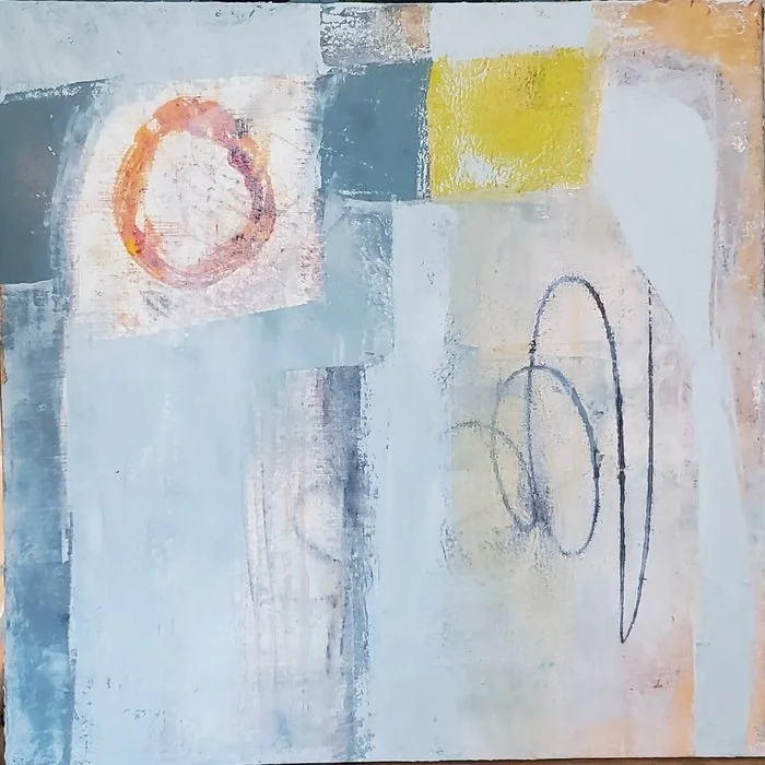 That Was A Long Time Ago, 12x12in, oil/cold wax on canvas panel, 2024