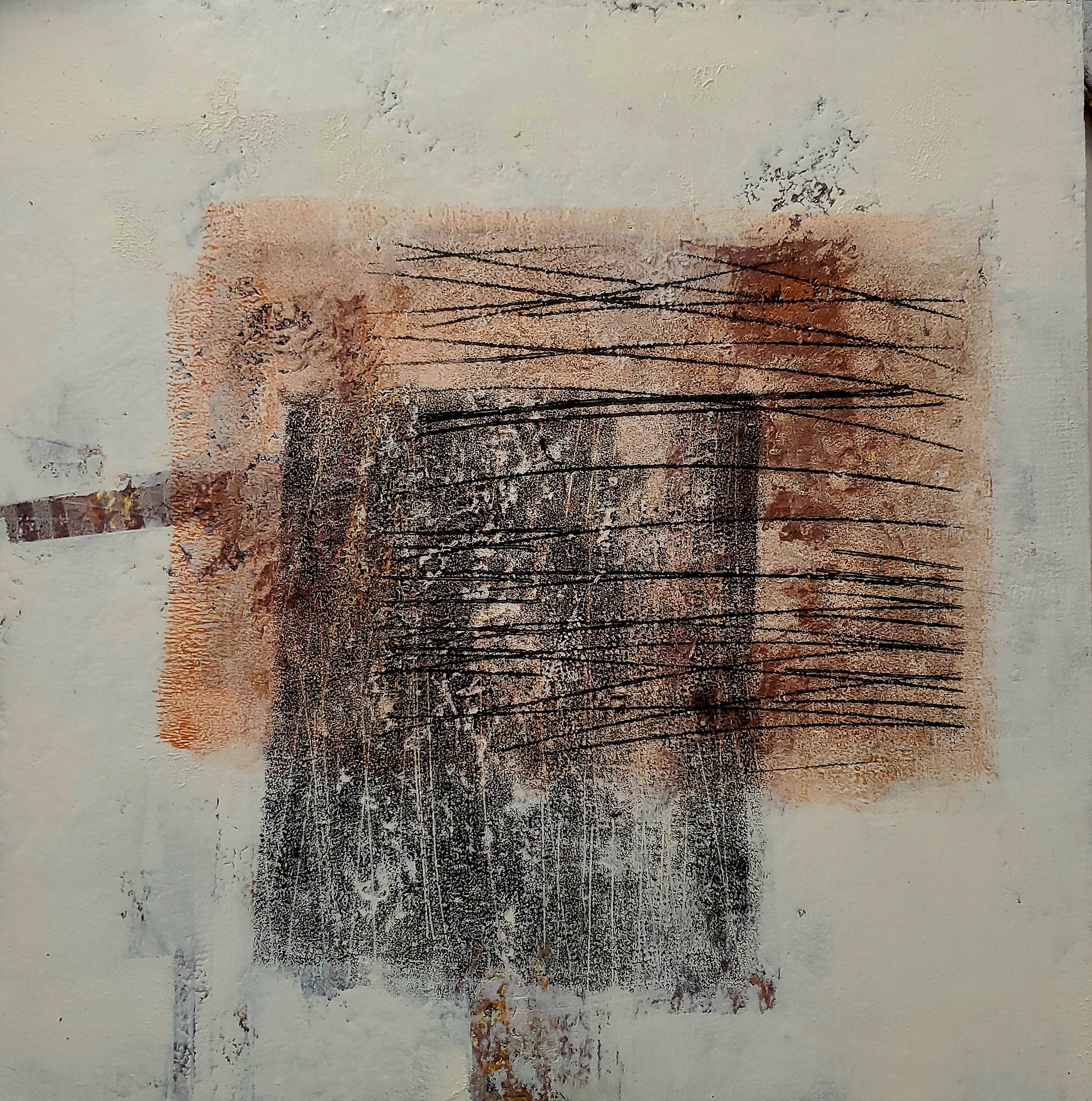 16x16in, oil/cold wax on canvas, 2022