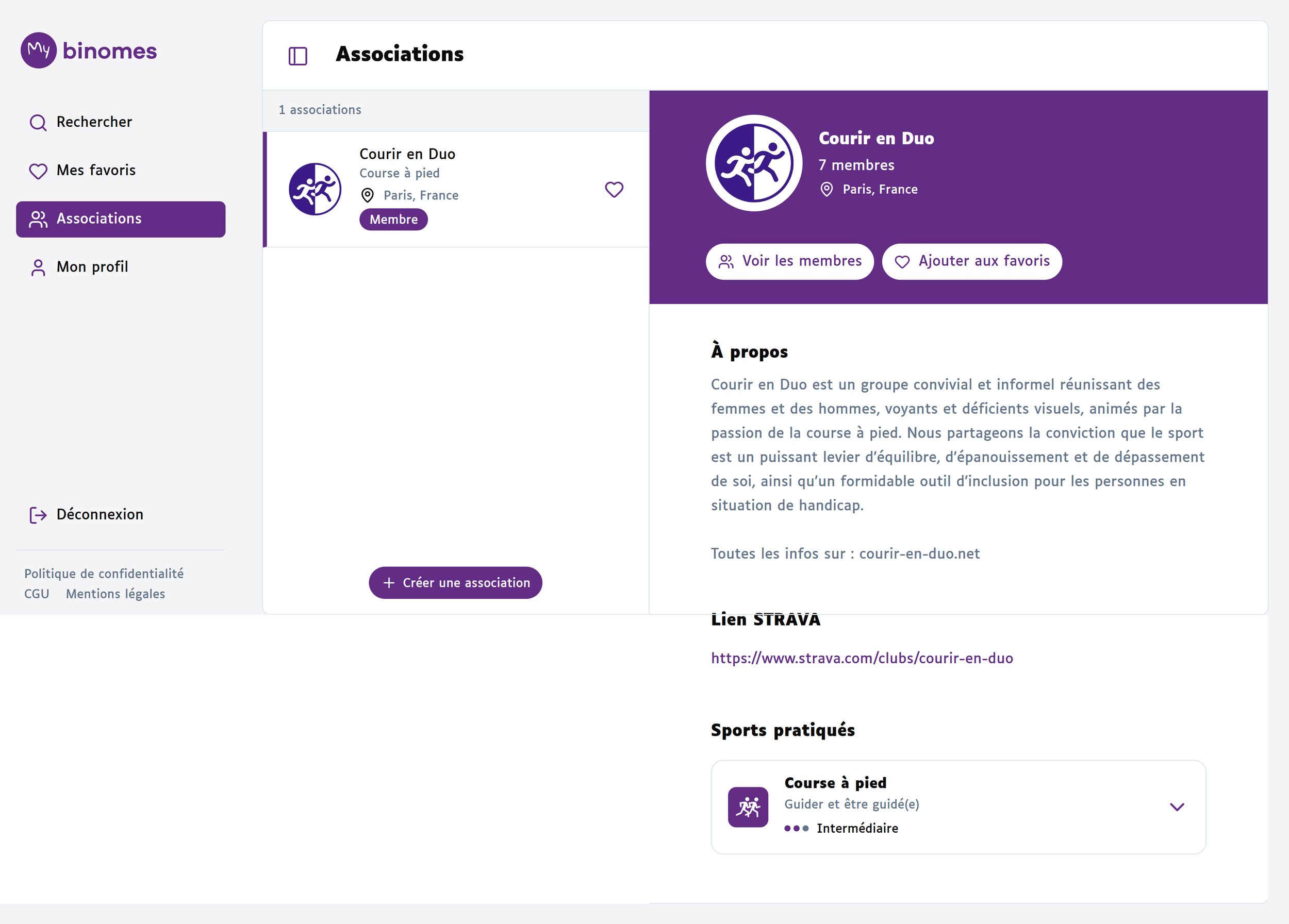 Clubs et associations handisport