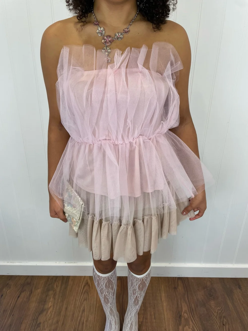 Coast baby pink ballerina tulle top (XS) — Love at First