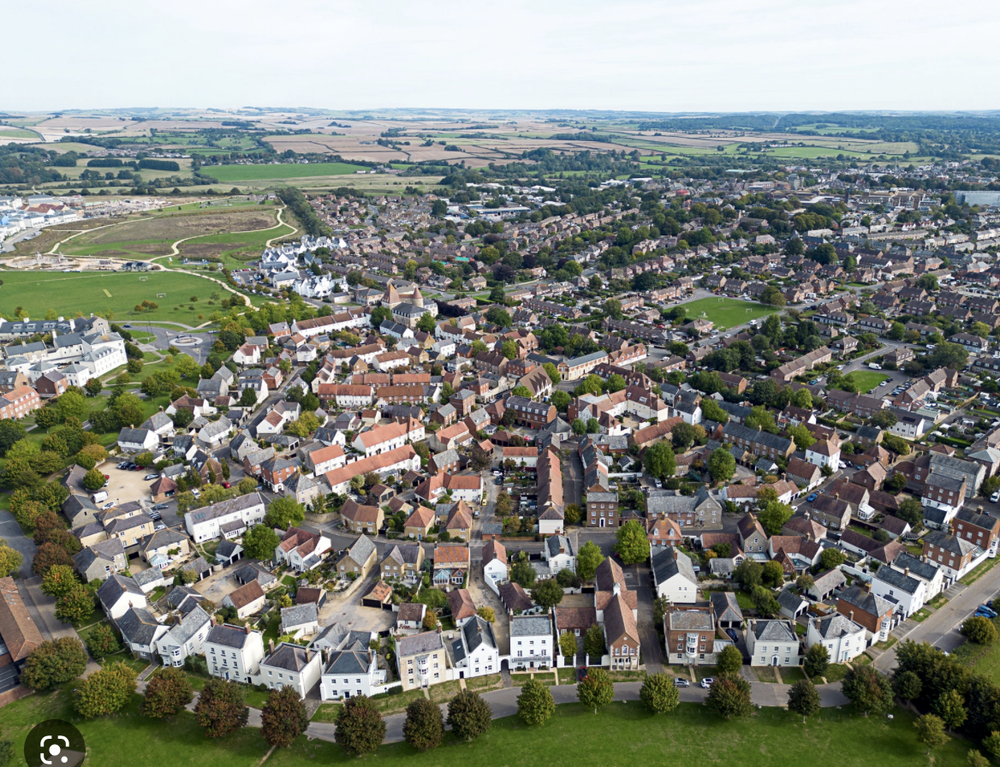  Poundbury from the Sky, Dorset, England  Courtesy The New Yorker 