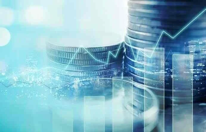 Stacked coins with a rising financial chart overlay representing venture capital and private equity investing