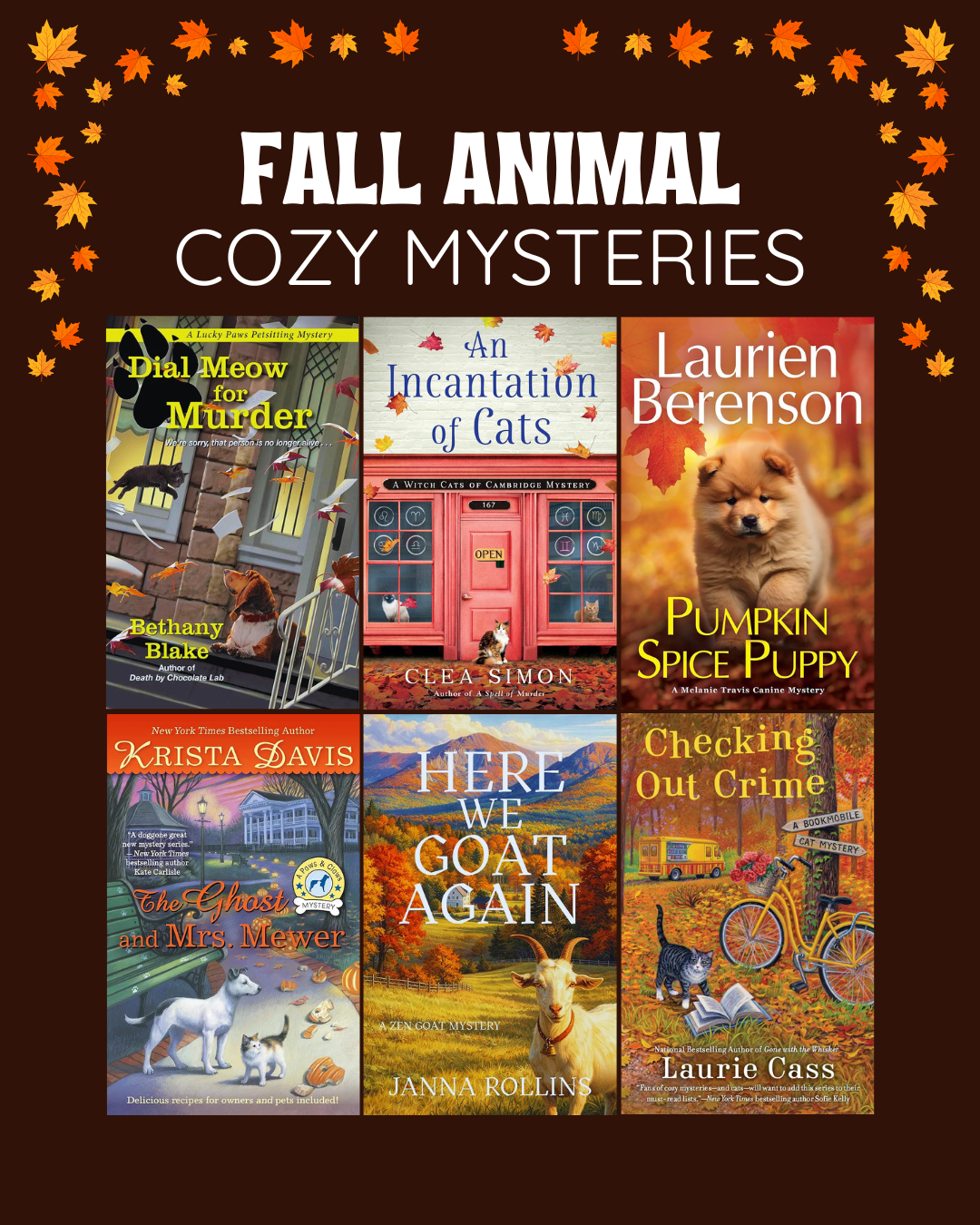 Fall Animal Cozy Mysteries