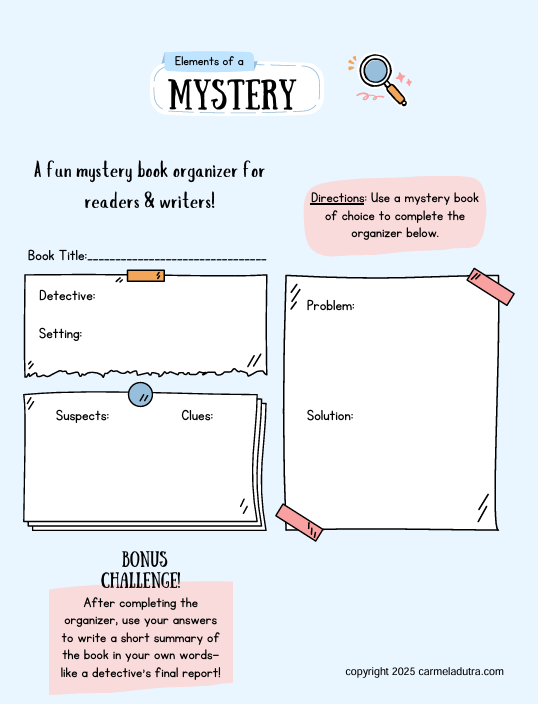 Mystery Book Organizer