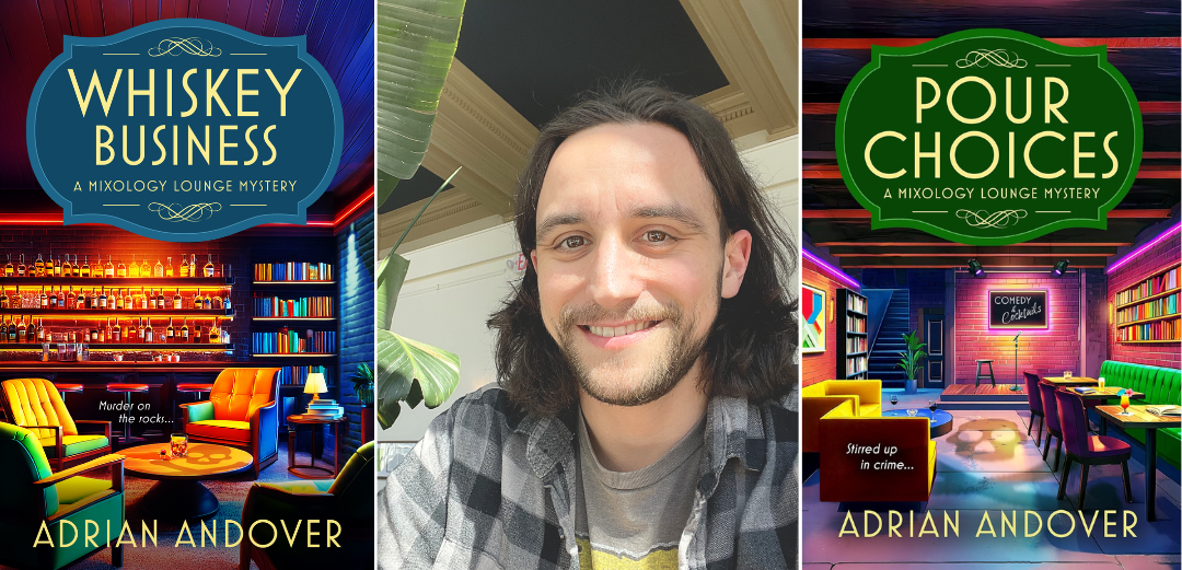Author Adrian Andover and the Mixology Lounge Mysteries