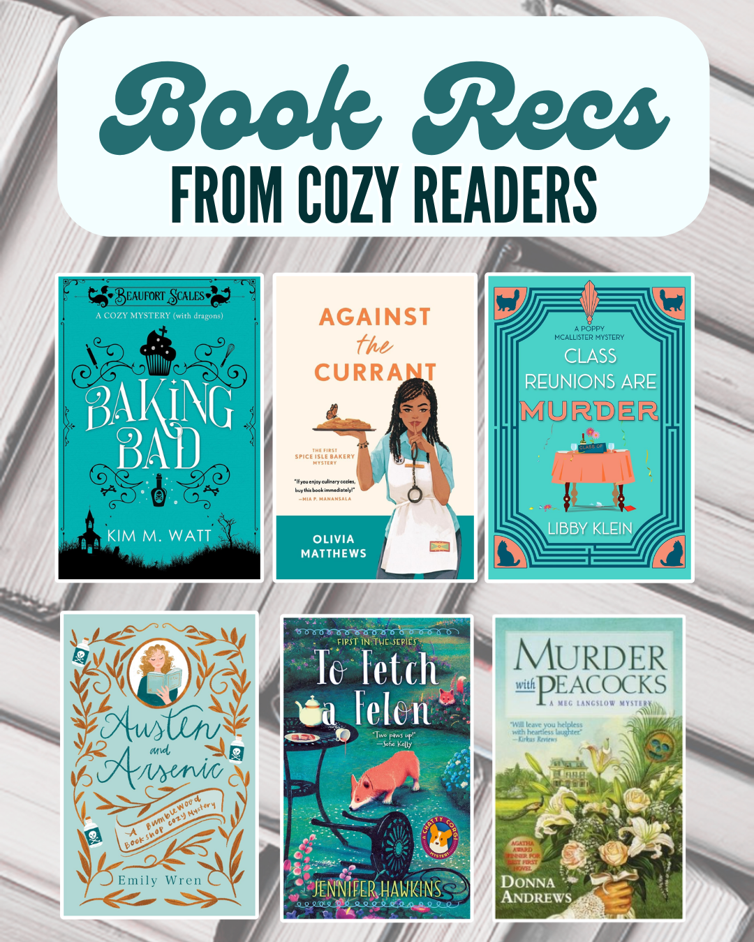 Cozy Readers Recommend Books