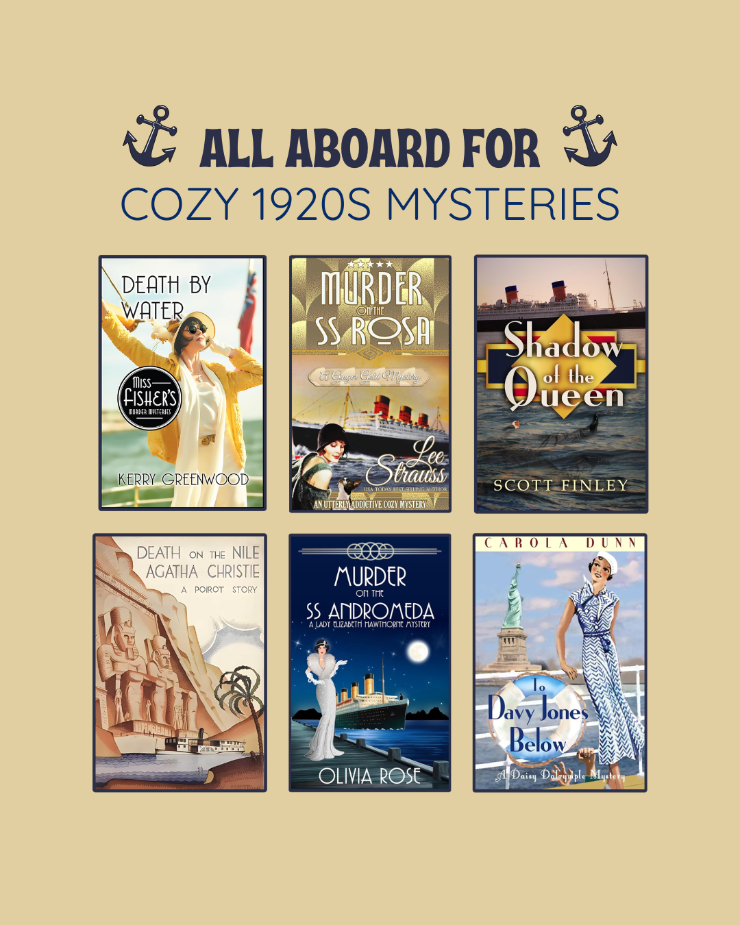 1920s Cozy Mysteries on a Boat