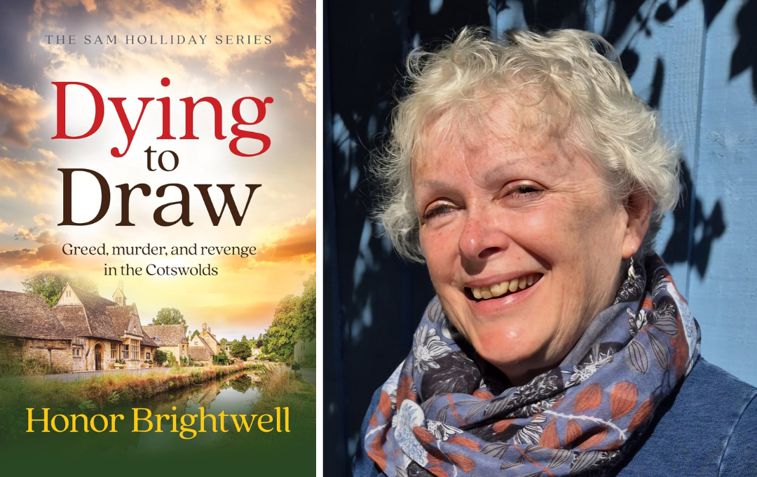 Honor Brightwell, author of Dying to Draw, a cozy mystery novel set in the Cotswolds