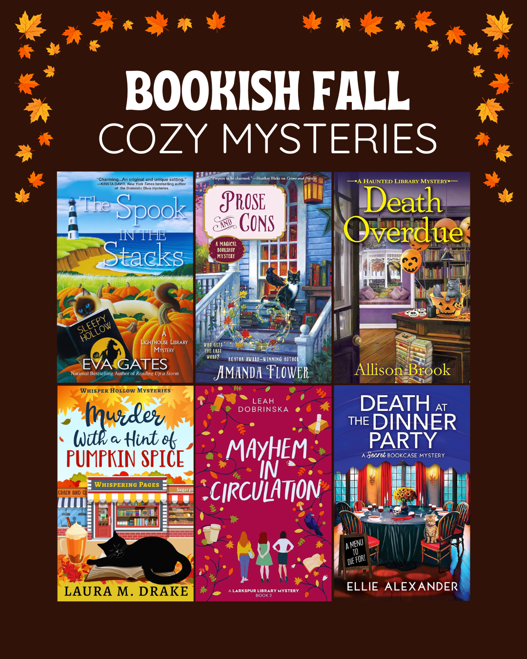 Cozy Fall Bookish Mysteries