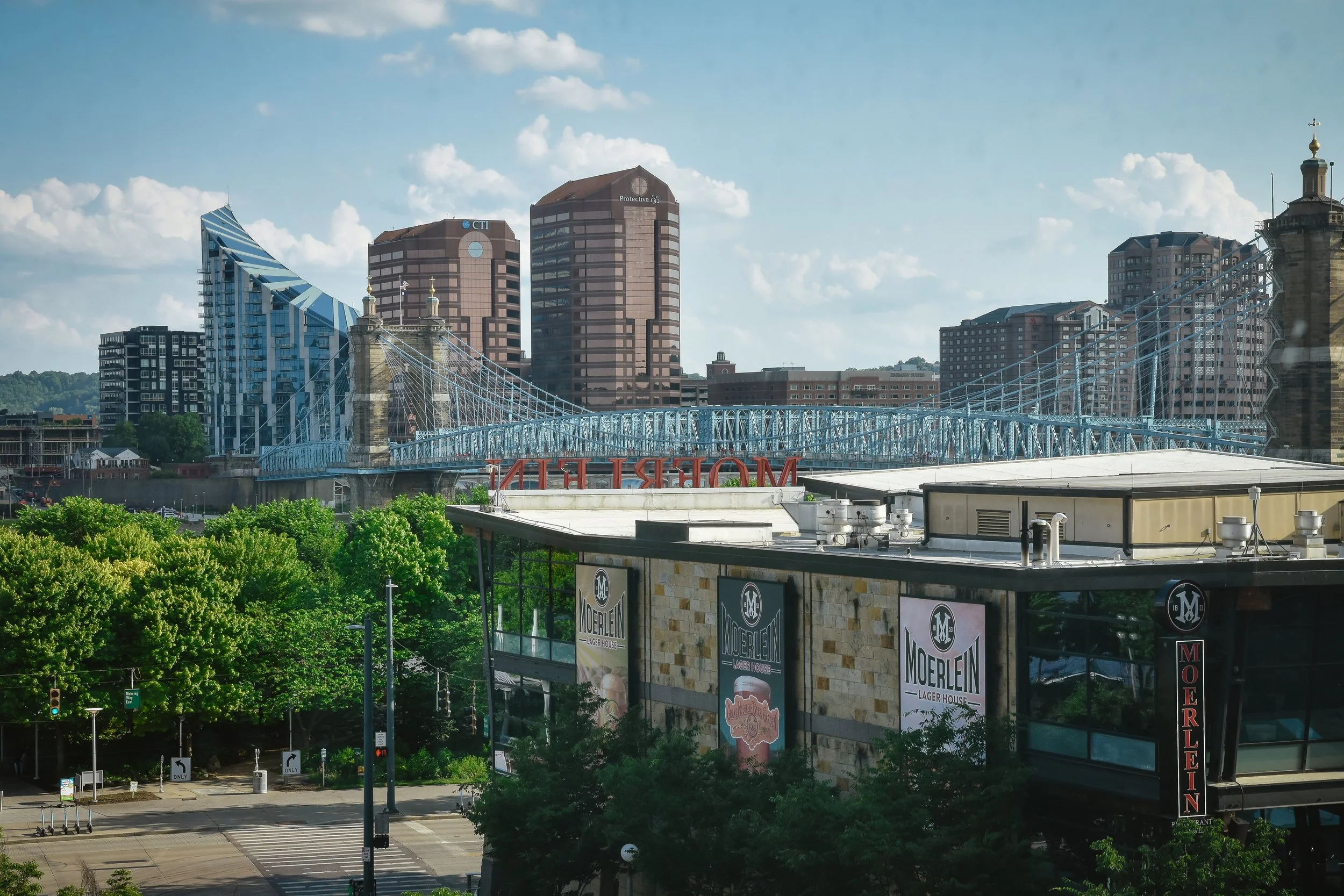 Covington, the largest city in Northern Kentucky, is directly across the Ohio River from Cincinnati, OH.