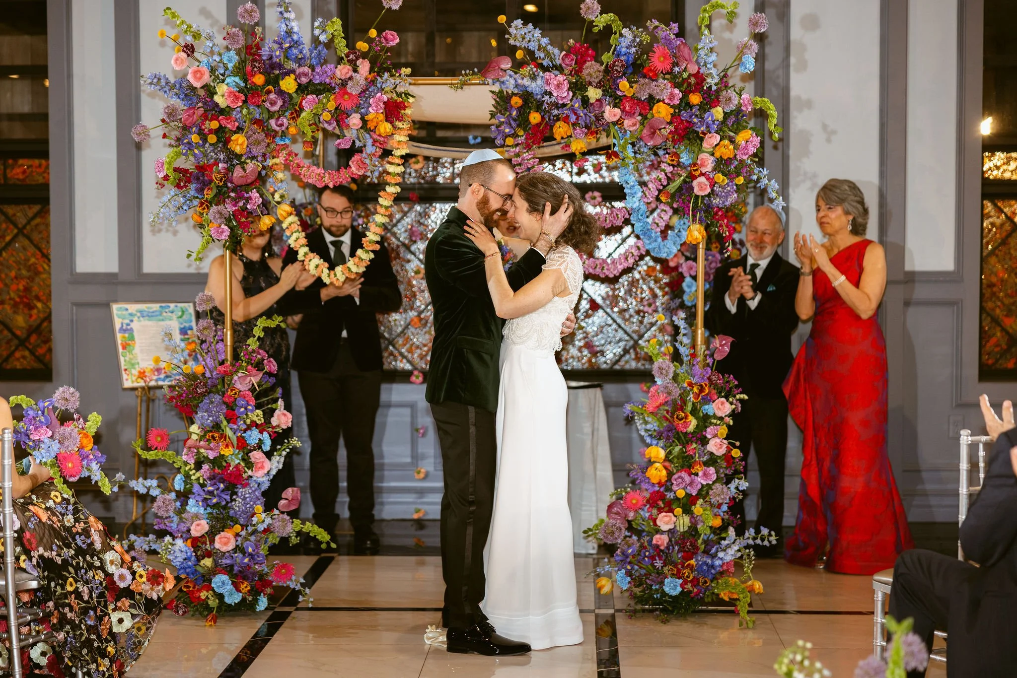 Photo: Kylee B. Photography / Florals: Woodland Floral Design Co. / Venue: The Logan Inn