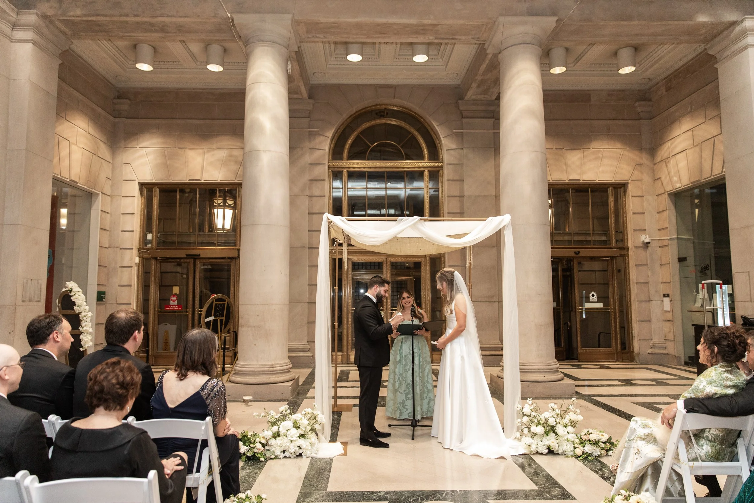 Photo: M2 Photography / Florals: Something Borrowed Blooms / Venue: The Free Library of Philadelphia