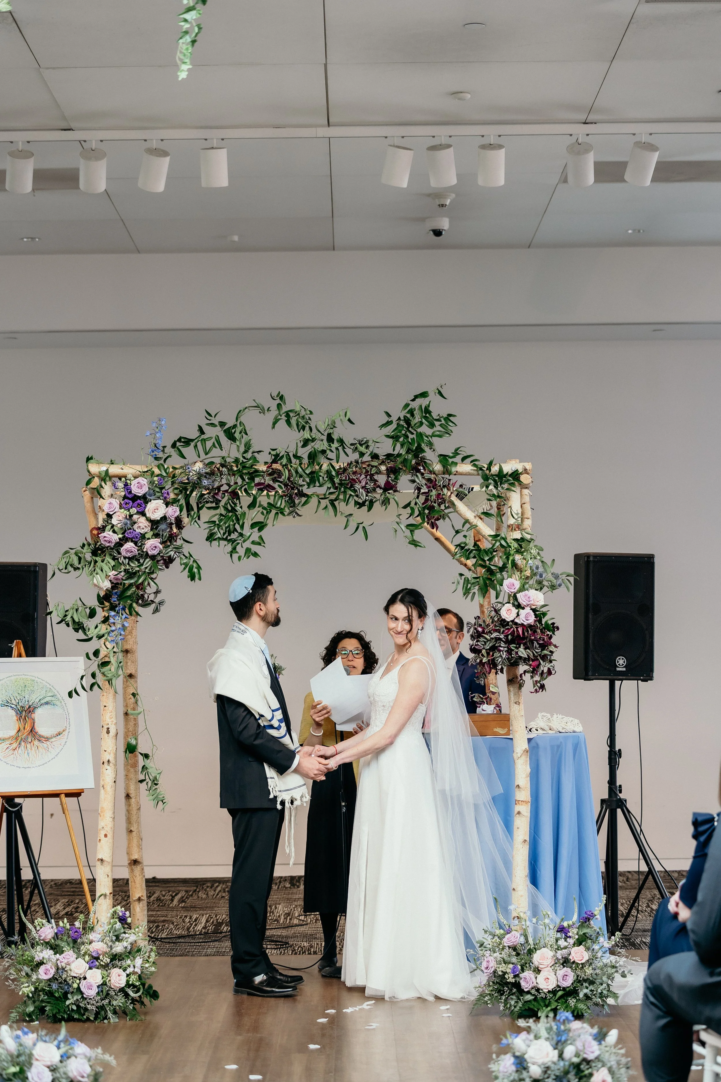 Photo: Timeless Photo & Video / Florals: Peonies & Posies / Venue: The Weitzman Museum 