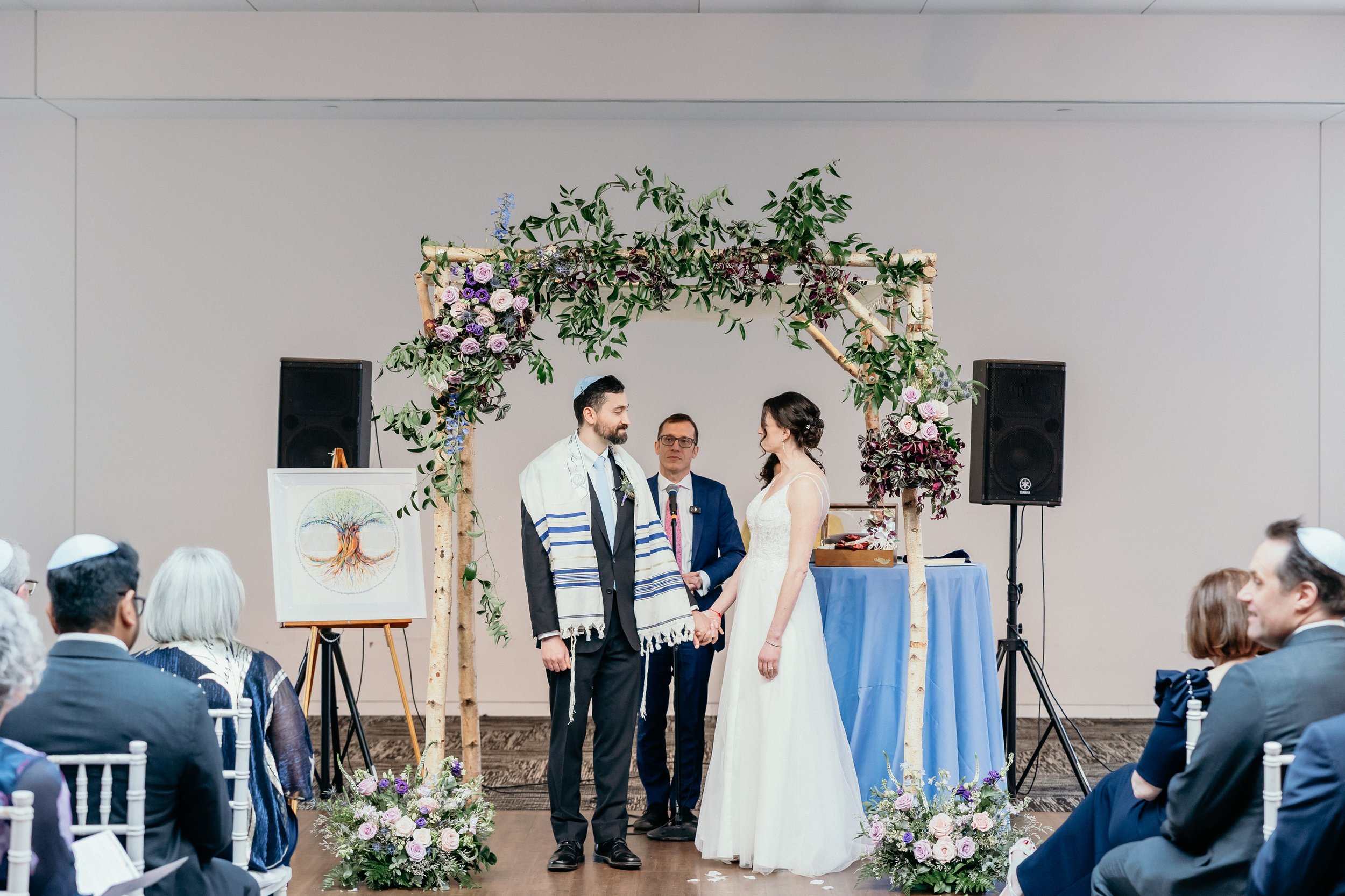 Photo: Timeless Photo & Video / Florals: Peonies & Posies / Venue: The Weitzman Museum 