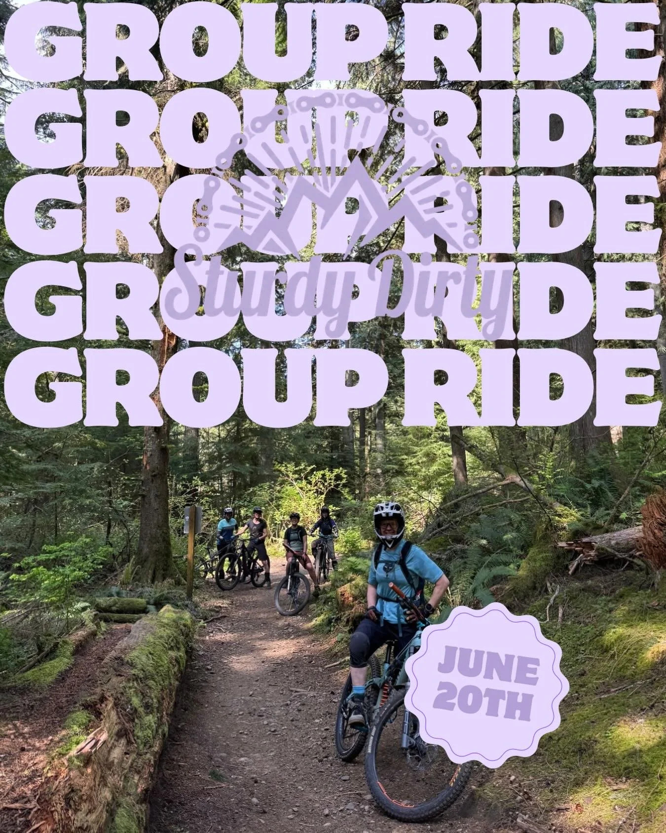 Group ride season is in ON⚡️

Join us June 20th for another Sturdy Dirty Group Ride &mdash; whether you want to get in practice laps or meet fellow racers, we want to ride bikes with you! 

Ride will split into two groups: sport course and beginner c