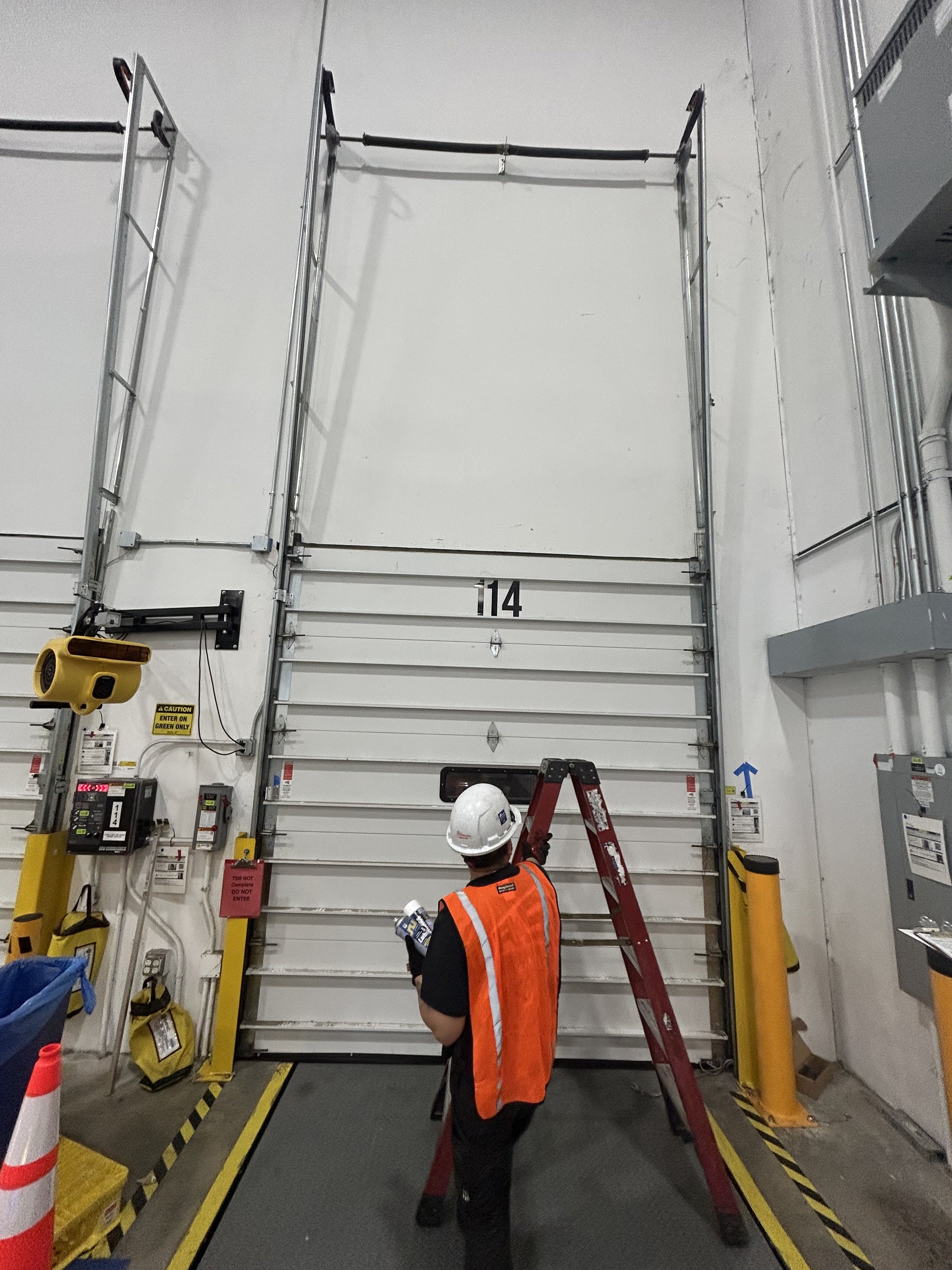 R&S Concord preventative maintenance on sectional door