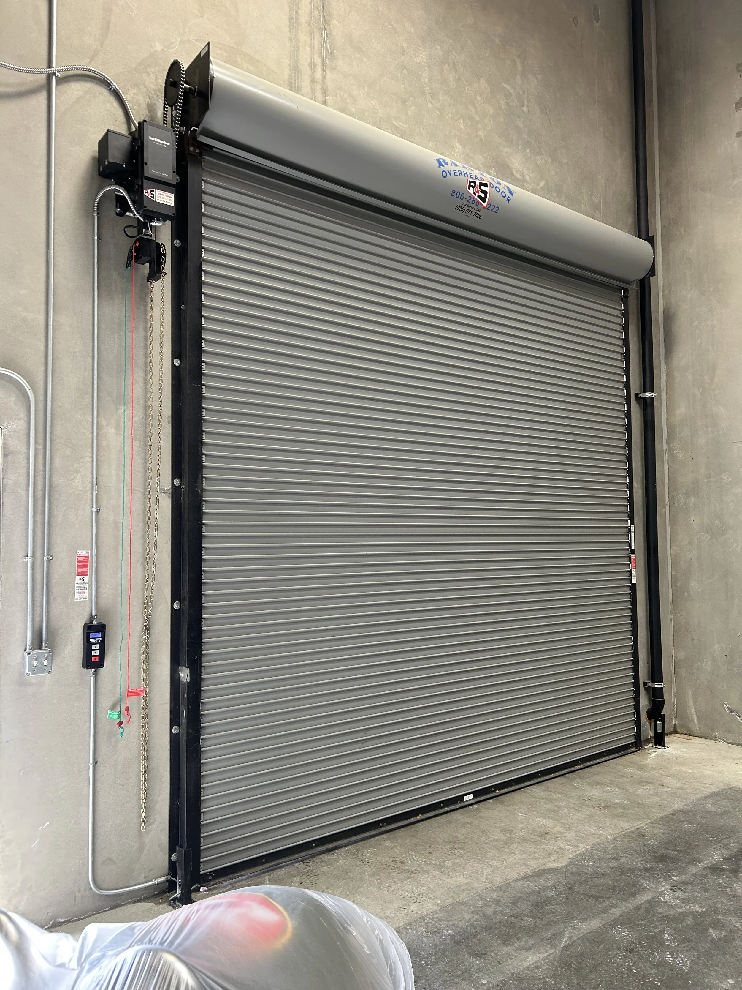 R&S Concord automated an R&S rolling steel door in Pleasanton, CA