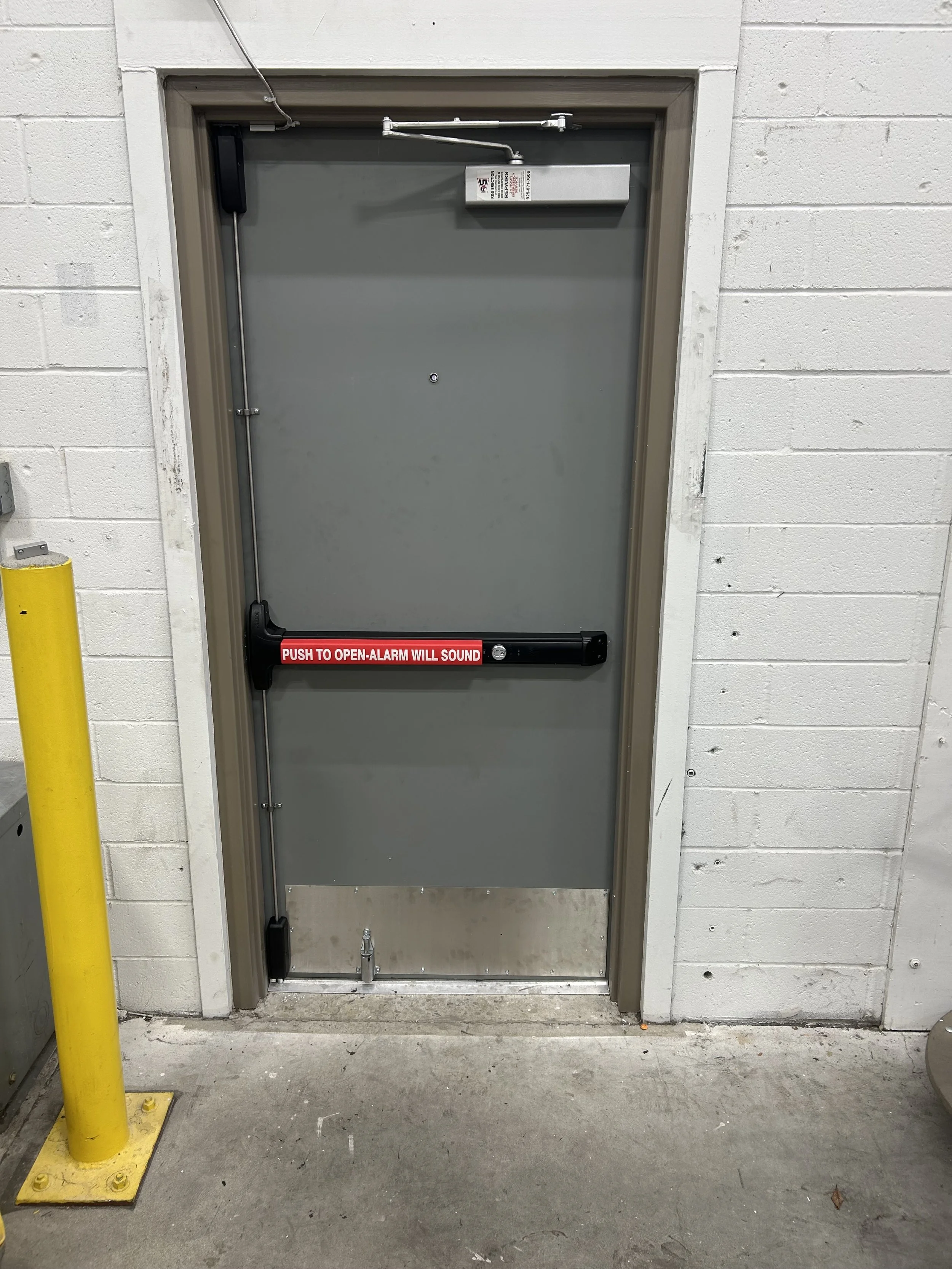 R&S Concord installed a hollow metal door