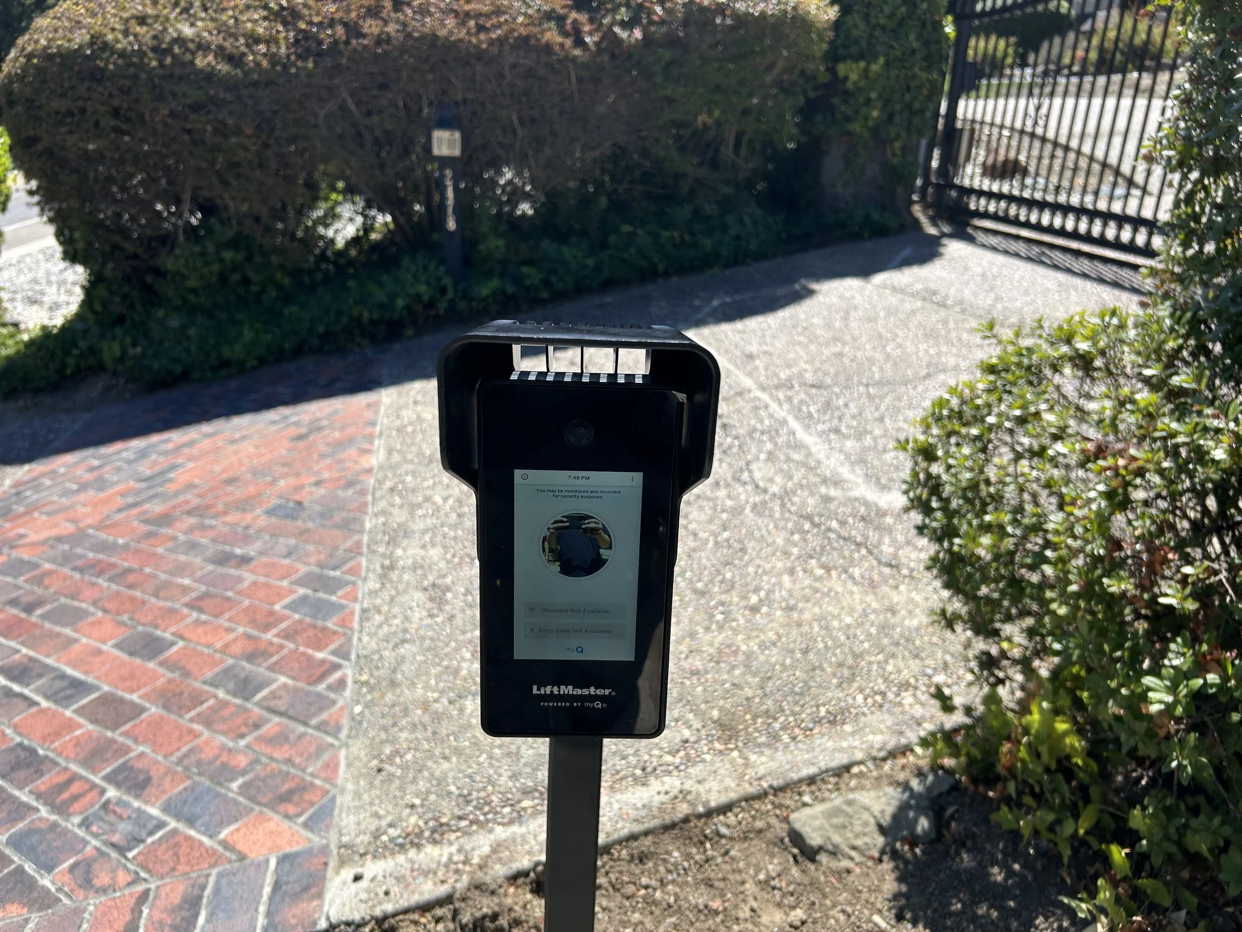 R&S Concord installed a Watchman Cellular Entry System in Pleasanton, CA
