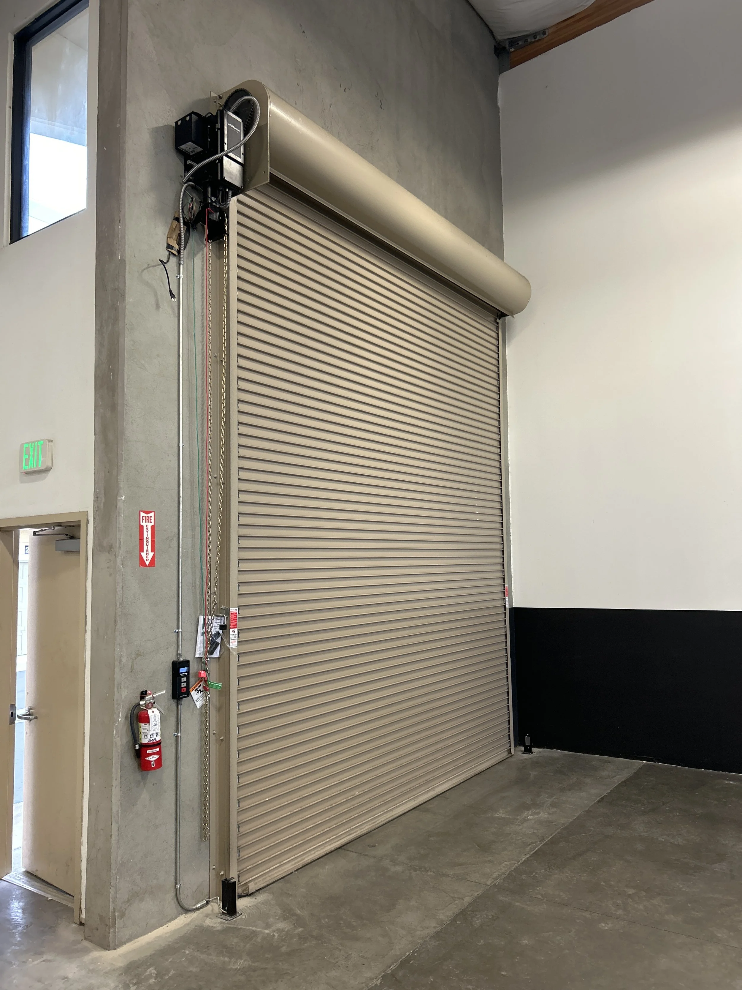 Rolling steel door automated by R&S Concord in San Ramon, CA