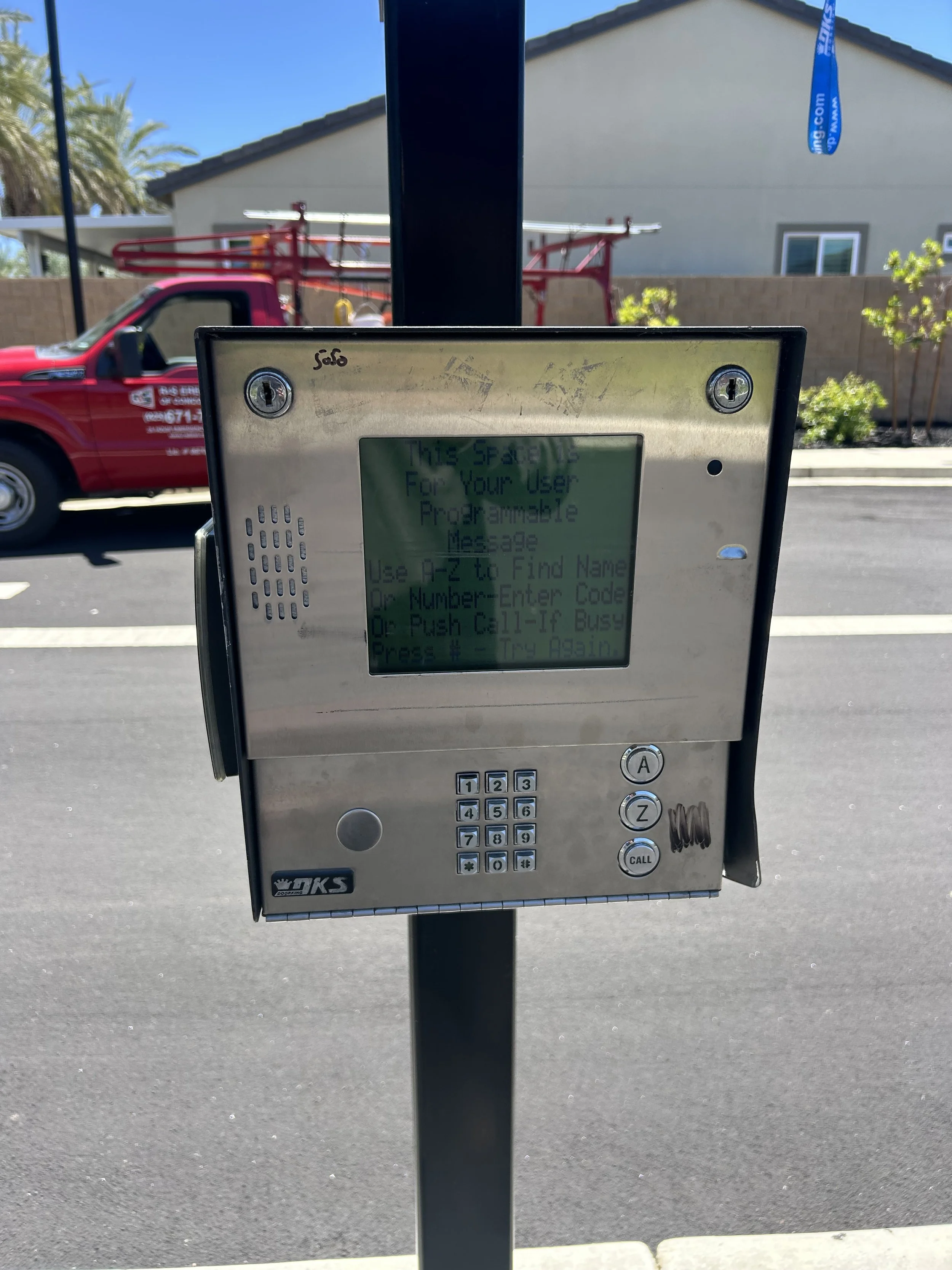 R&S Concord repaired gate callbox in Brentwood, CA