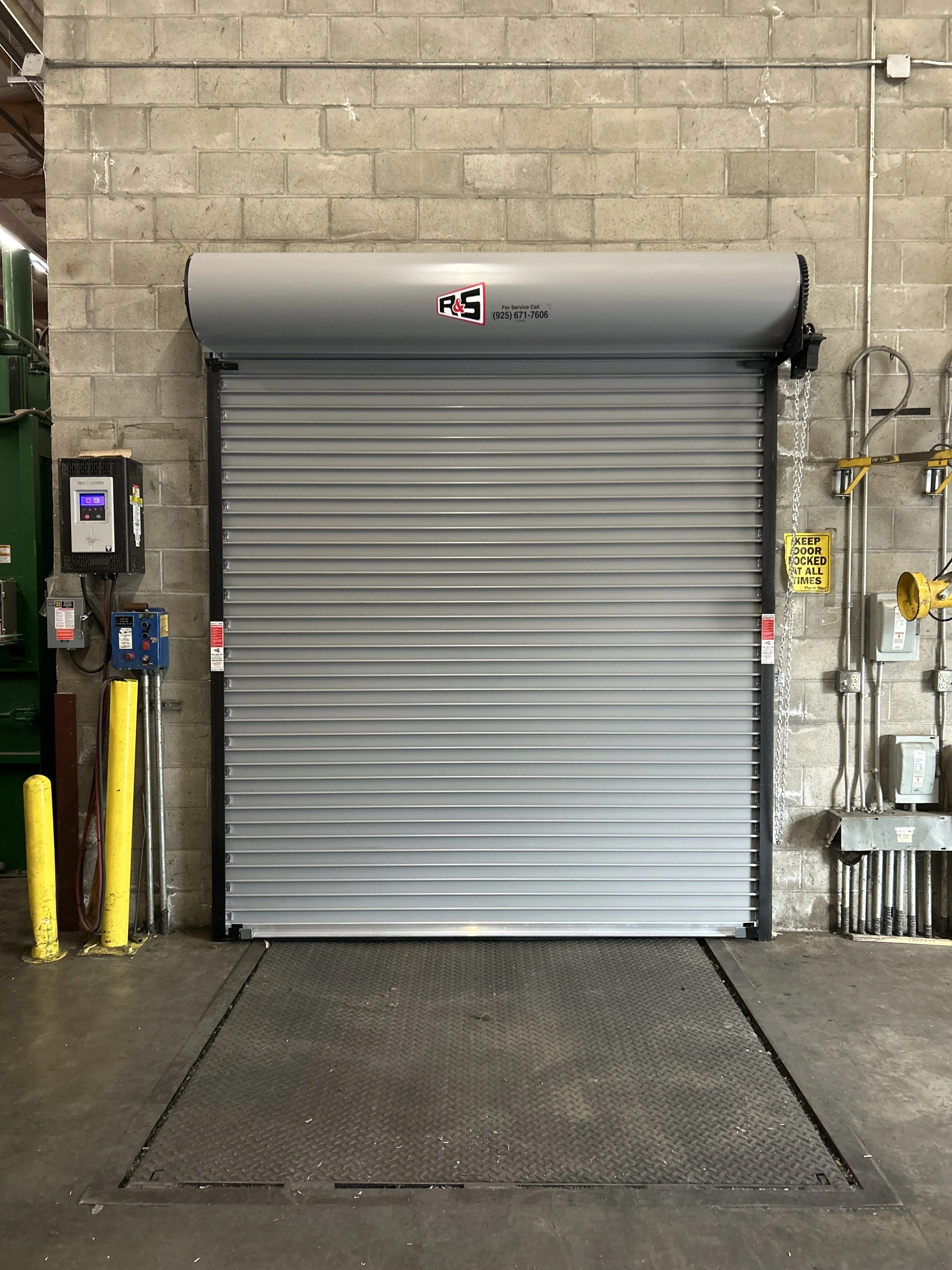 R&S Concord installed a new R&S rolling steel door in Oakley, CA