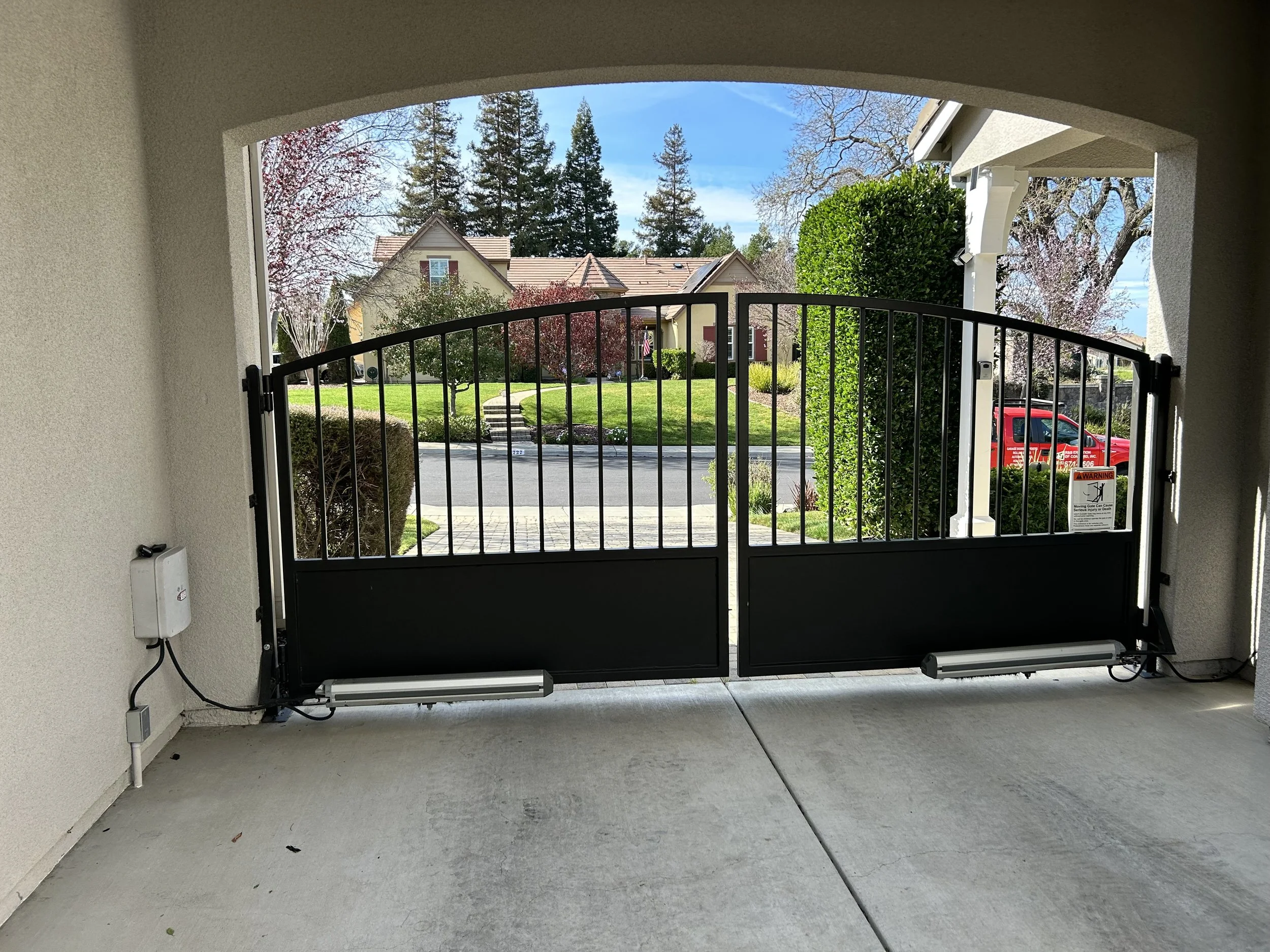 Residential entry gate repaired by R&S Concord in Pleasanton, CA