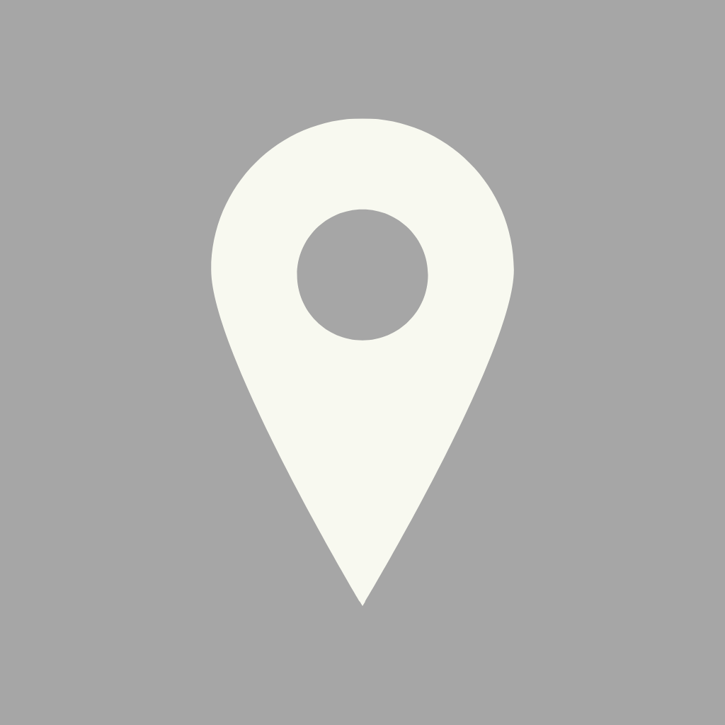 Generic location marker icon on gray background