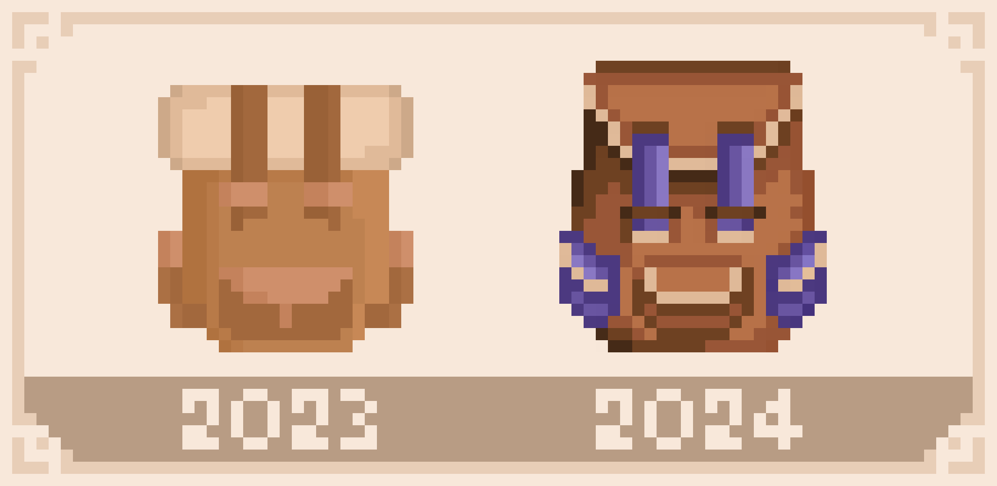 Evolution of my art from 2023-2024.