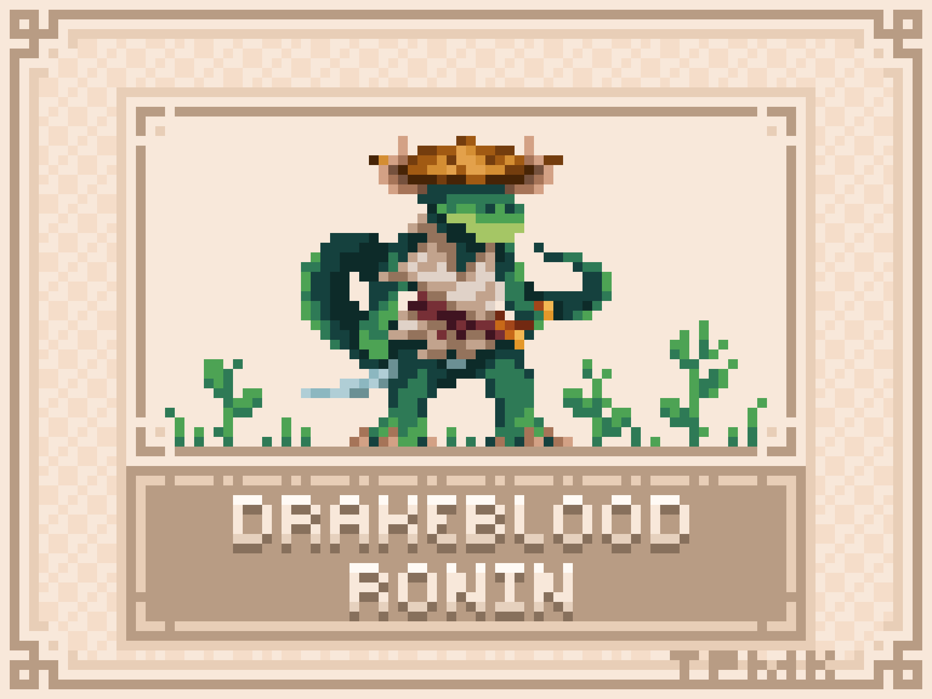 A drakeblood ronin, outcast from their society.