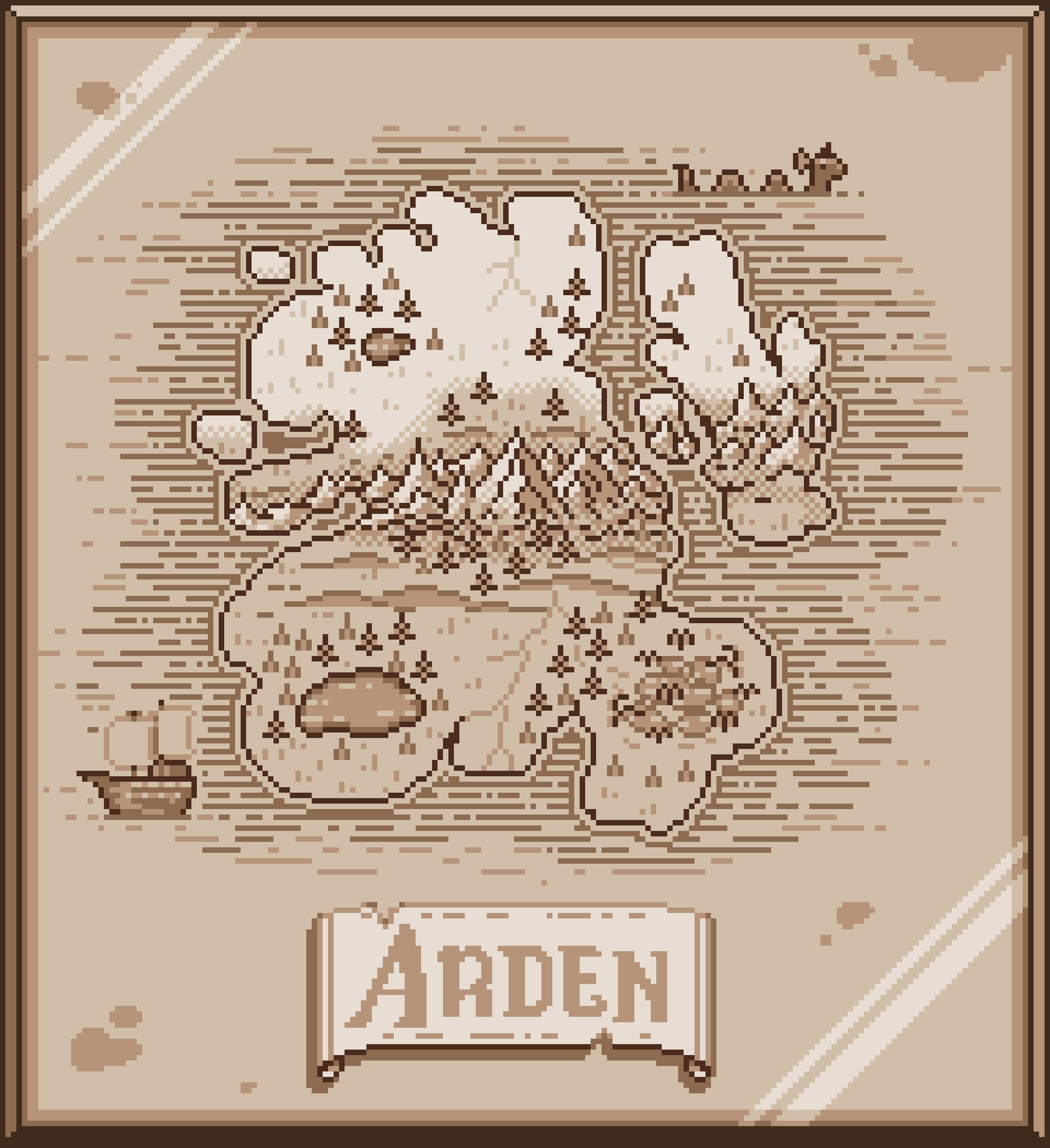 A full map of the land of Arden.