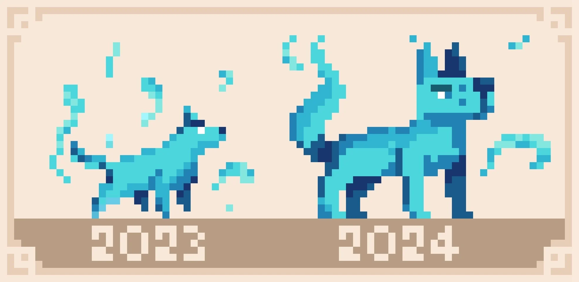 Evolution of my art from 2023-2024.