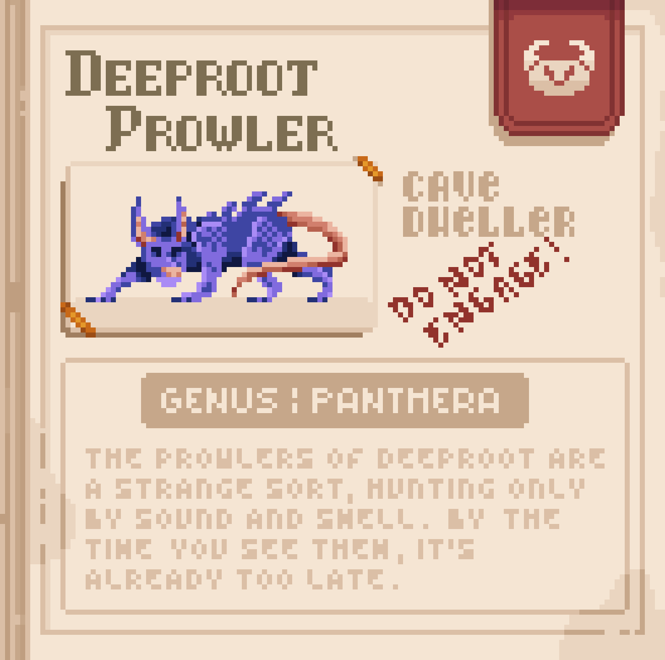 A page from an old and tattered beastiary.