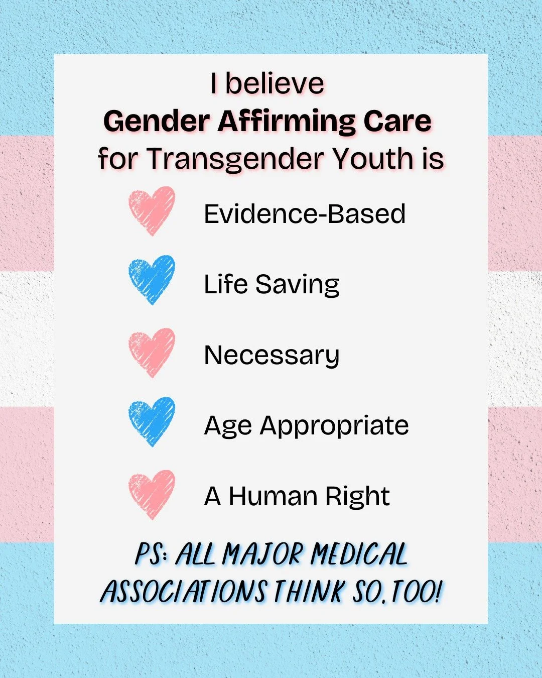 Share this post if you agree! 🏳️&zwj;⚧️

#protecttransyouth #genderaffirmingcare #lgbtcommunity