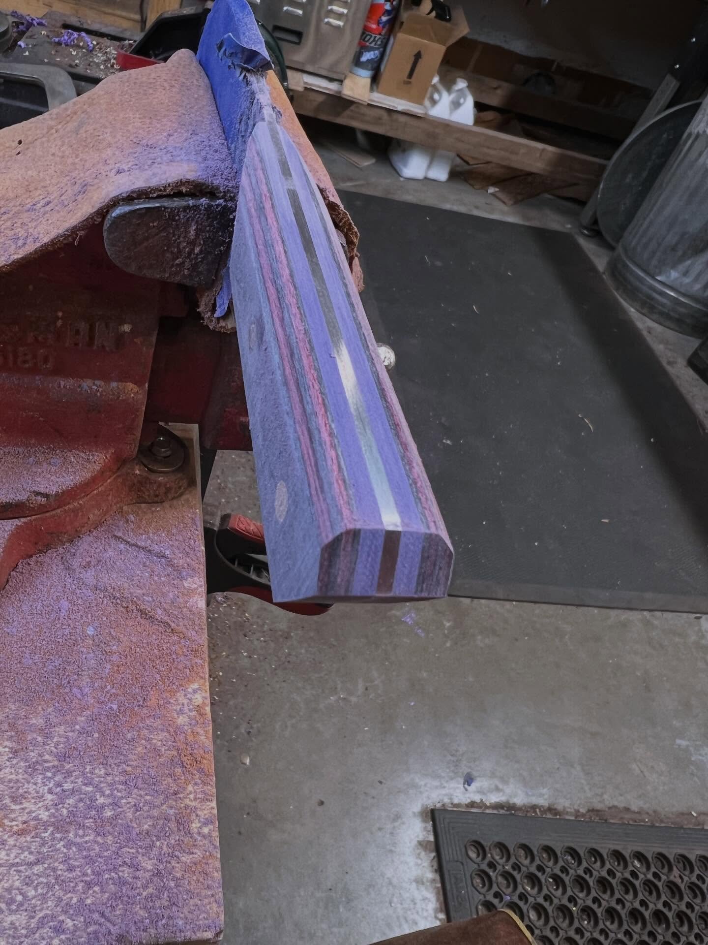 Some nighttime handle shaping/finishing.