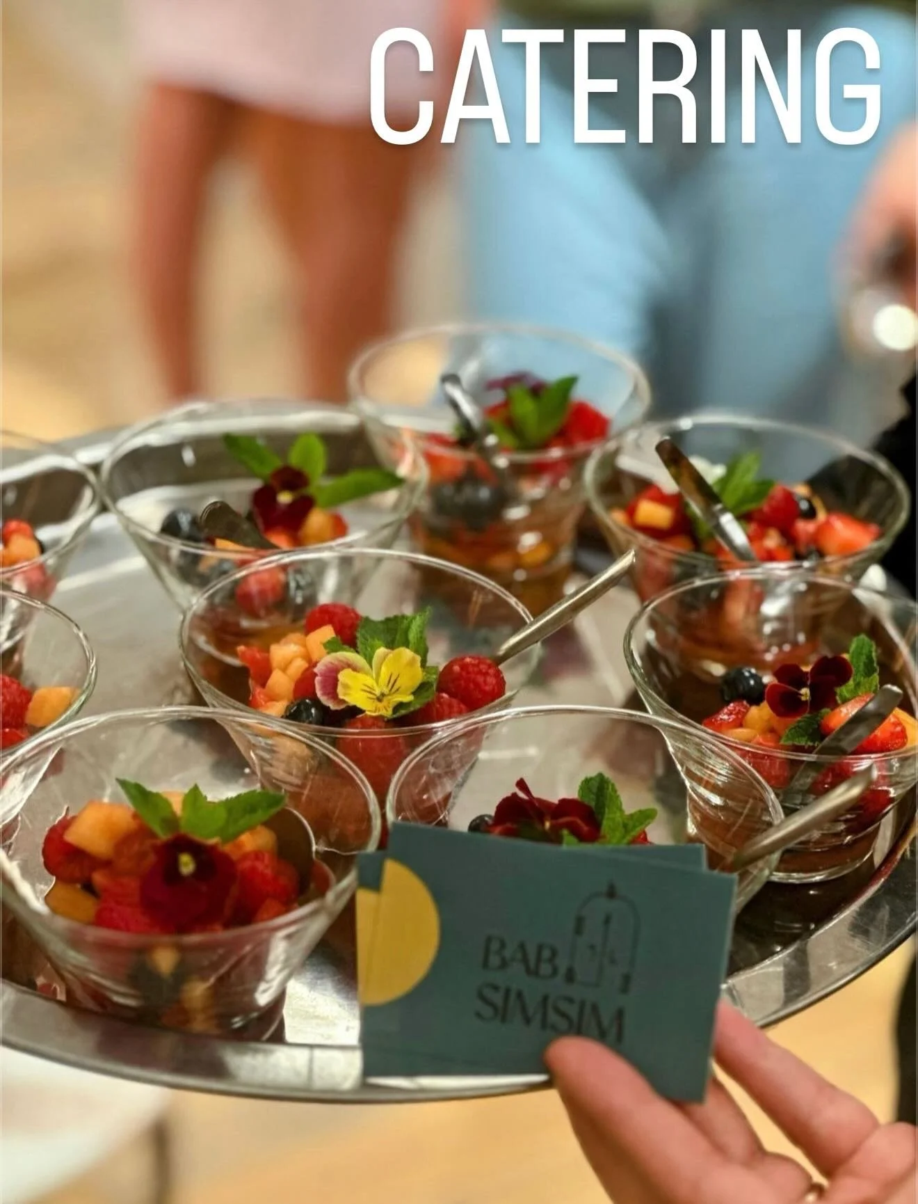 Look no further ! 
We take care of your private and corporate events

Modern Middle Eastern cuisine, music, and vibrant flavors are all part of the experience.

Book your customized catering now. Info@babsimsim.ch