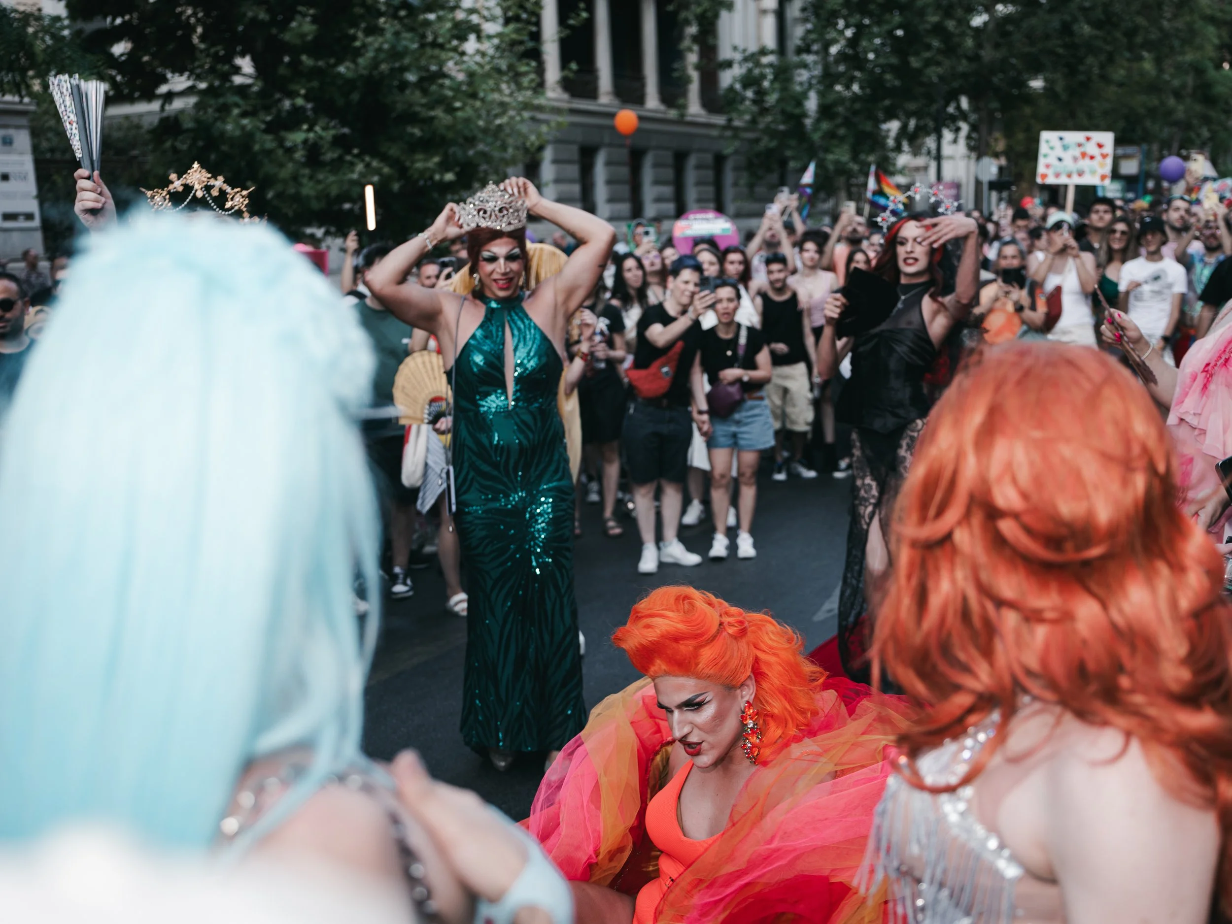 Drag Queens perform during 20th Anniversary of the first Athens Pride - 14th of June 2025