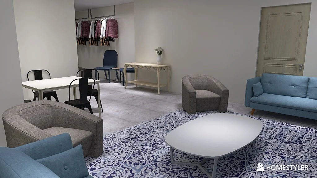 Bridal Suite with plenty of seating space. (Rendering, Remodel currently in Progress!)