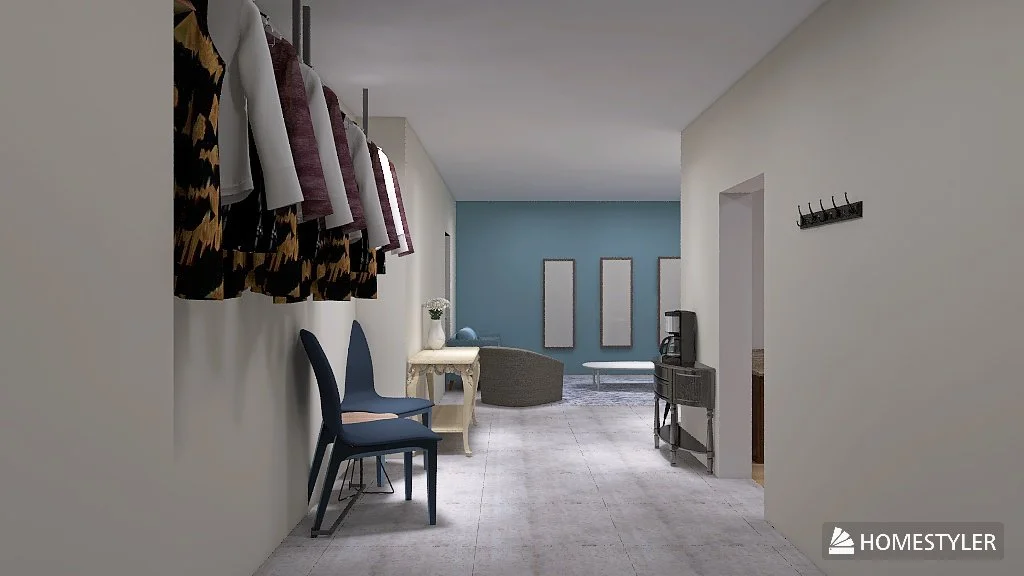 Bridal Suite - Functional hanging for dresses and garment steamer included. (Rendering, Remodel currently in Progress!)